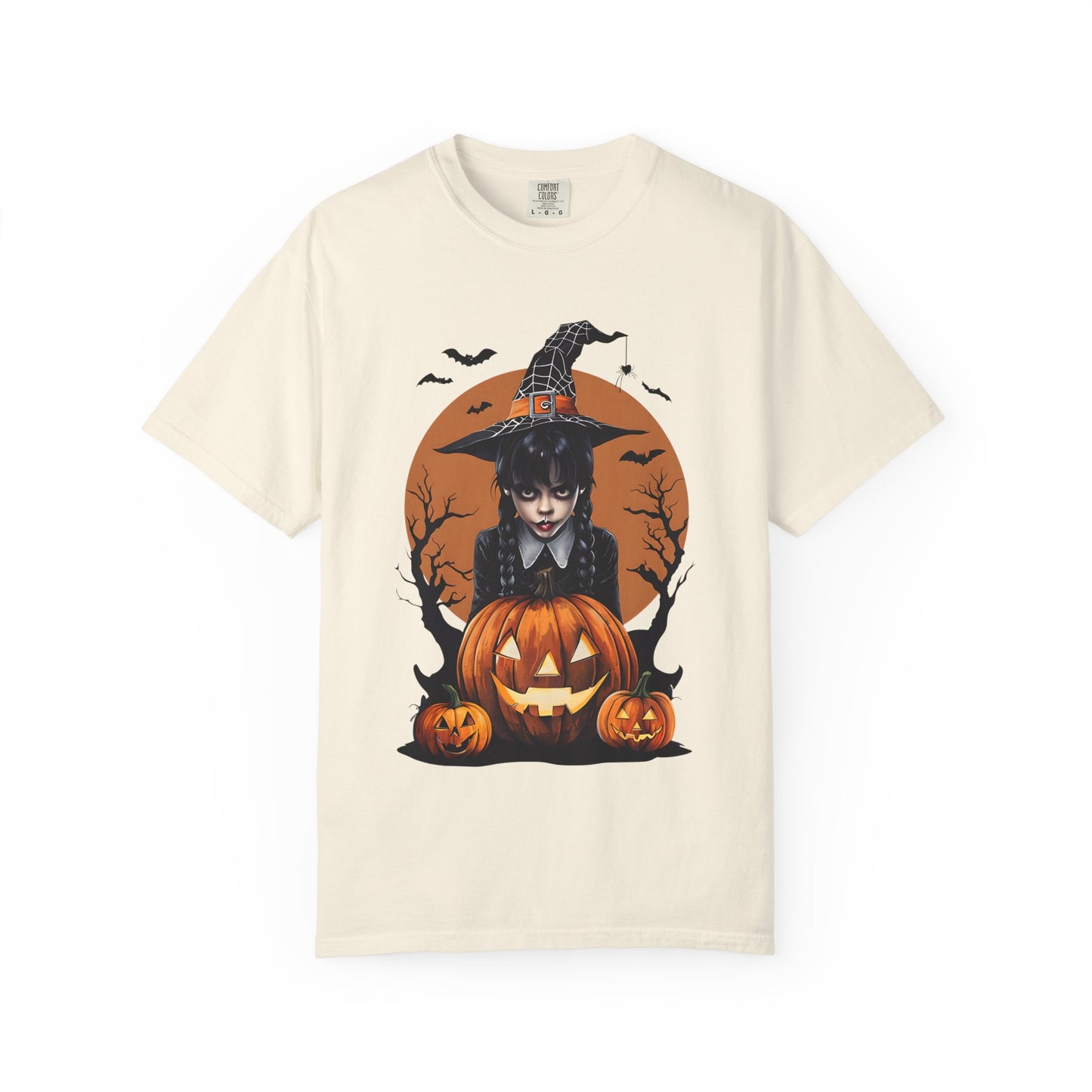Halloween Witch Graphic Tee, Spooky Unisex T-Shirt, Pumpkin Halloween Costume, Fall Festive Apparel, Witchy Shirt for October