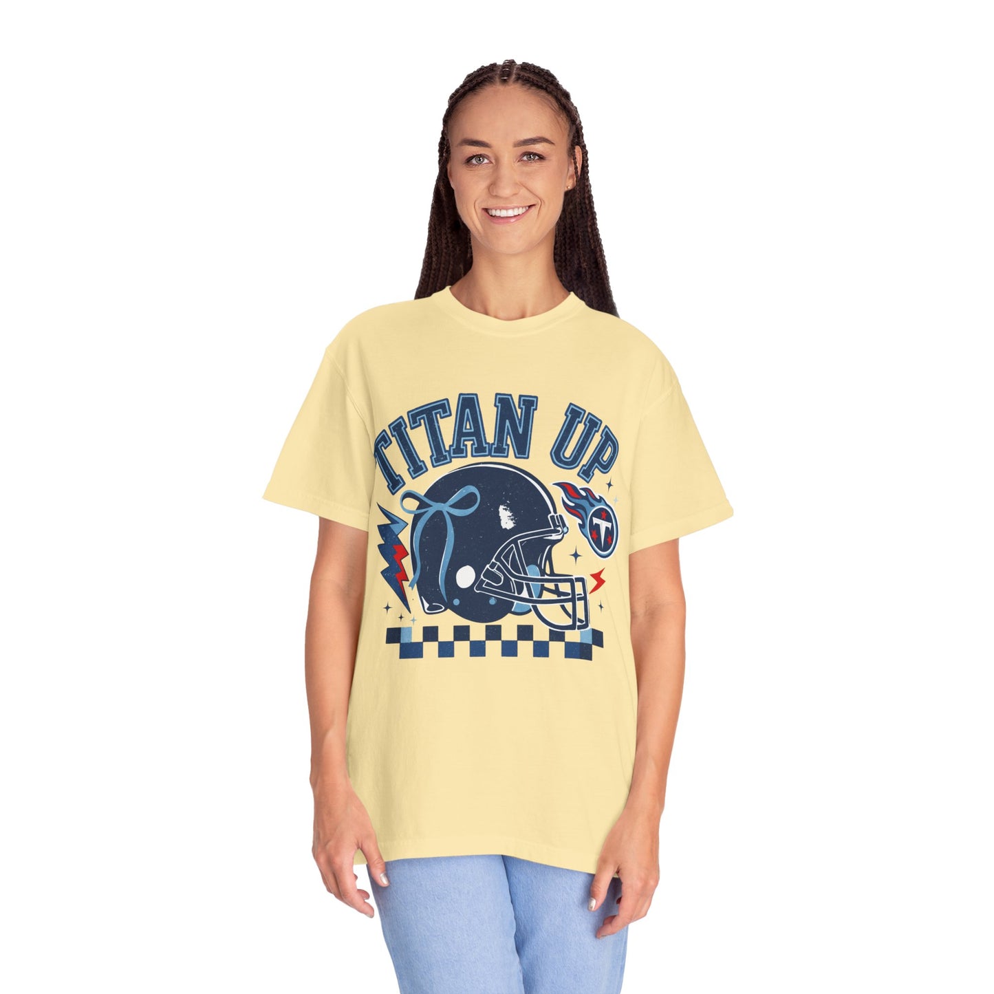 titan up tennessee Unisex Football Tee, Titan Up Shirt for Game Day, Casual Sportswear, Tailgating Apparel, Gift for Fans, Team Spirit Top