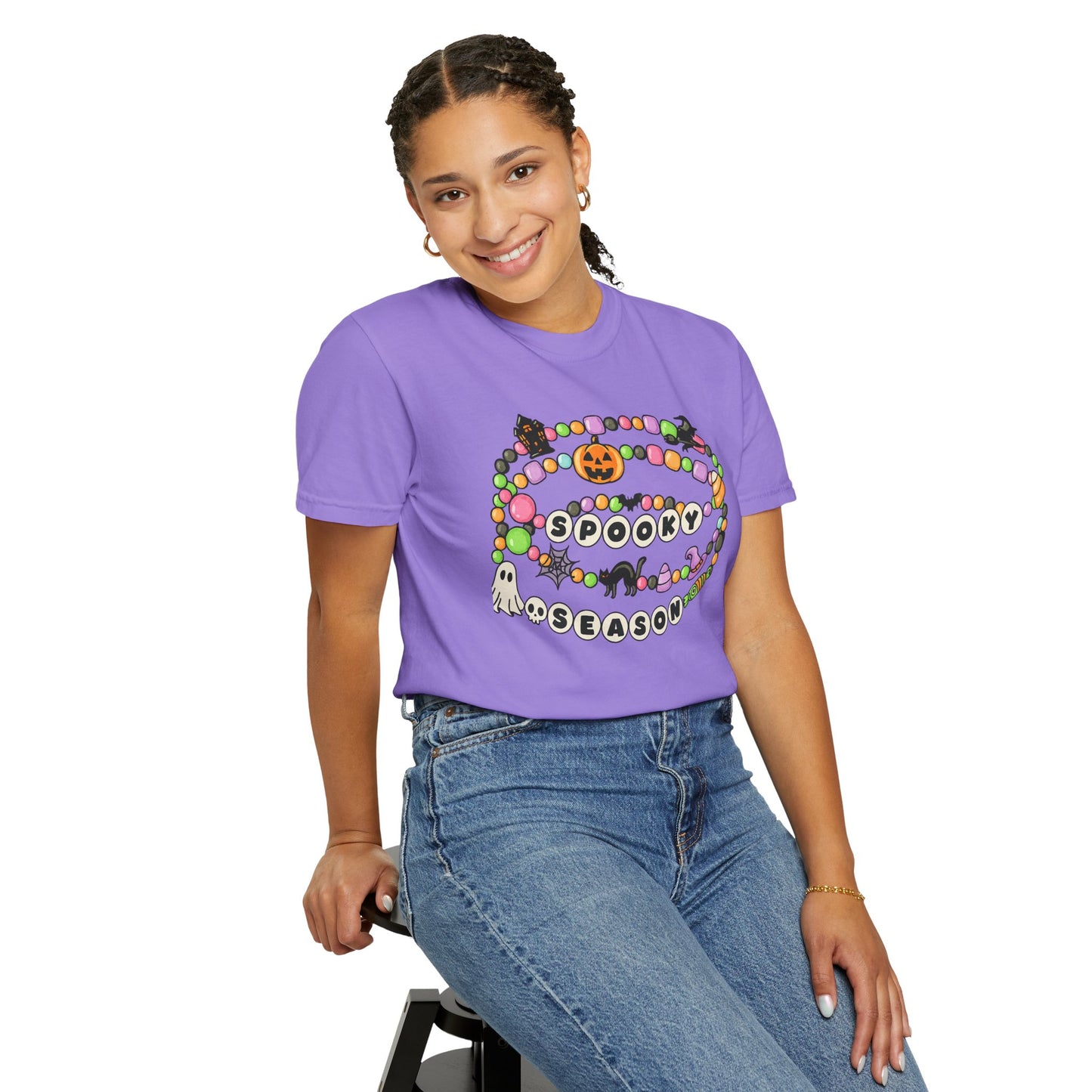 Spooky Season Friendship Bracelet T-shirt | Halloween Fun, Unisex Tee