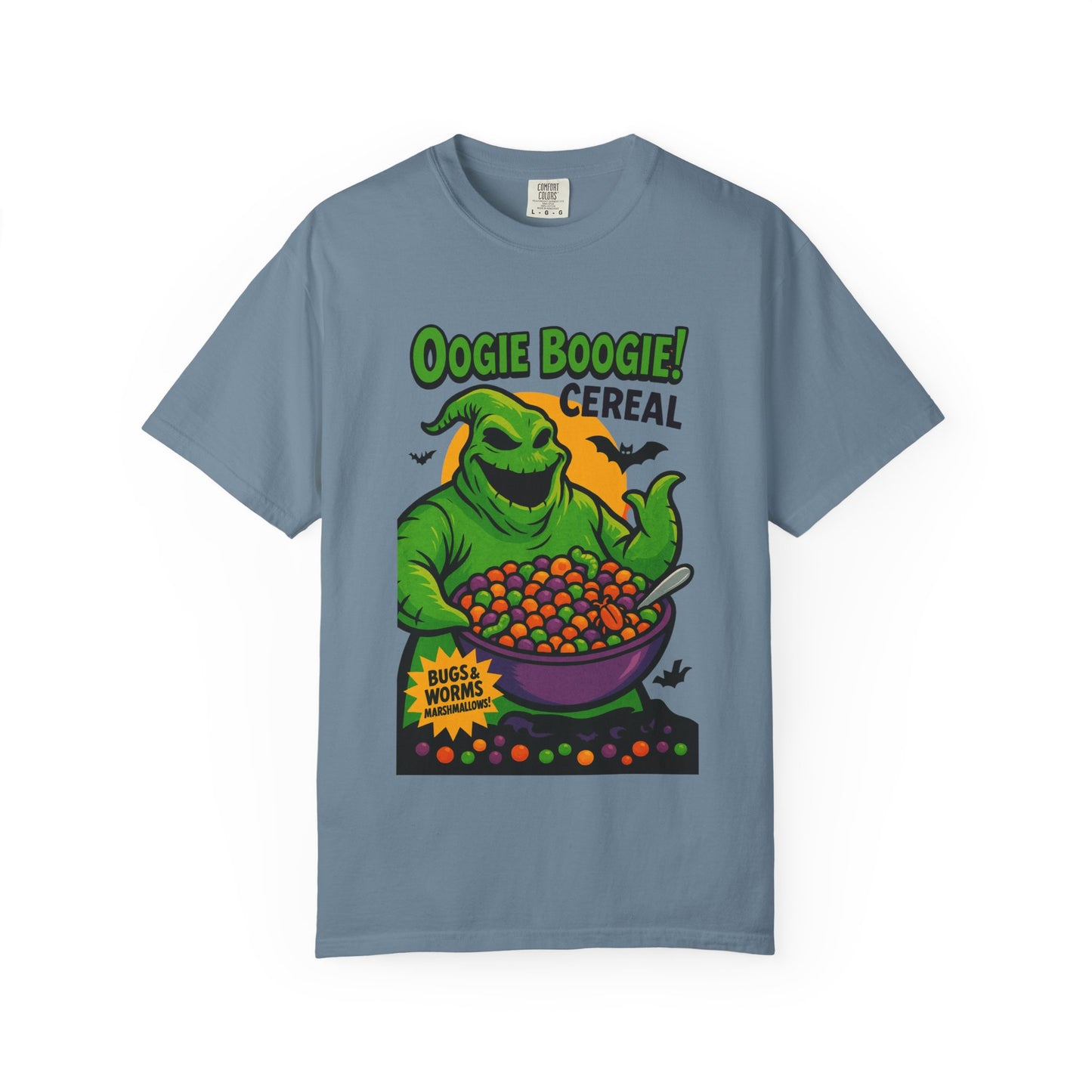 Oogie Boogie Cereal Unisex T-Shirt, Halloween Tee, Cartoon Apparel, Gifts for Fans, Unique Graphic Shirt, Spooky Style
