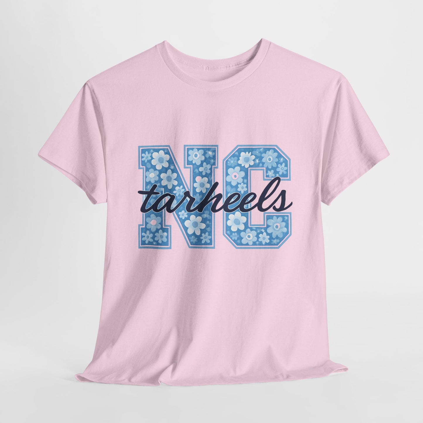 North Carolina Tarheels Unisex Heavy Cotton Tee, College Spirit Wear, Men's and Women's Casual T-Shirt, School Pride Apparel, Gift for Fans