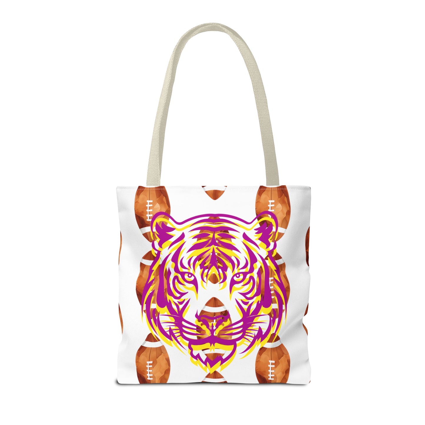 Vibrant Tiger Print Tote Bag - LSU Fans Gift