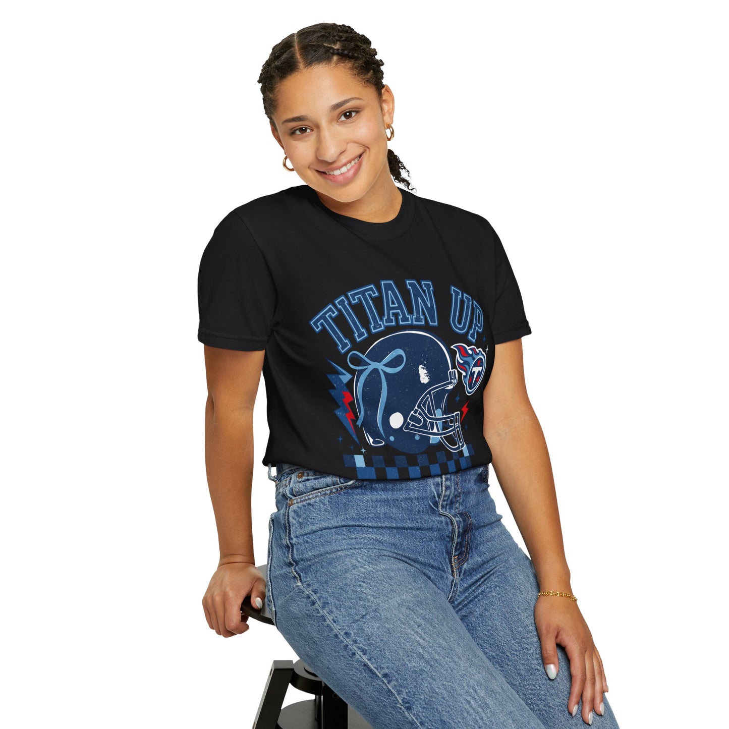 titan up tennessee Unisex Football Tee, Titan Up Shirt for Game Day, Casual Sportswear, Tailgating Apparel, Gift for Fans, Team Spirit Top