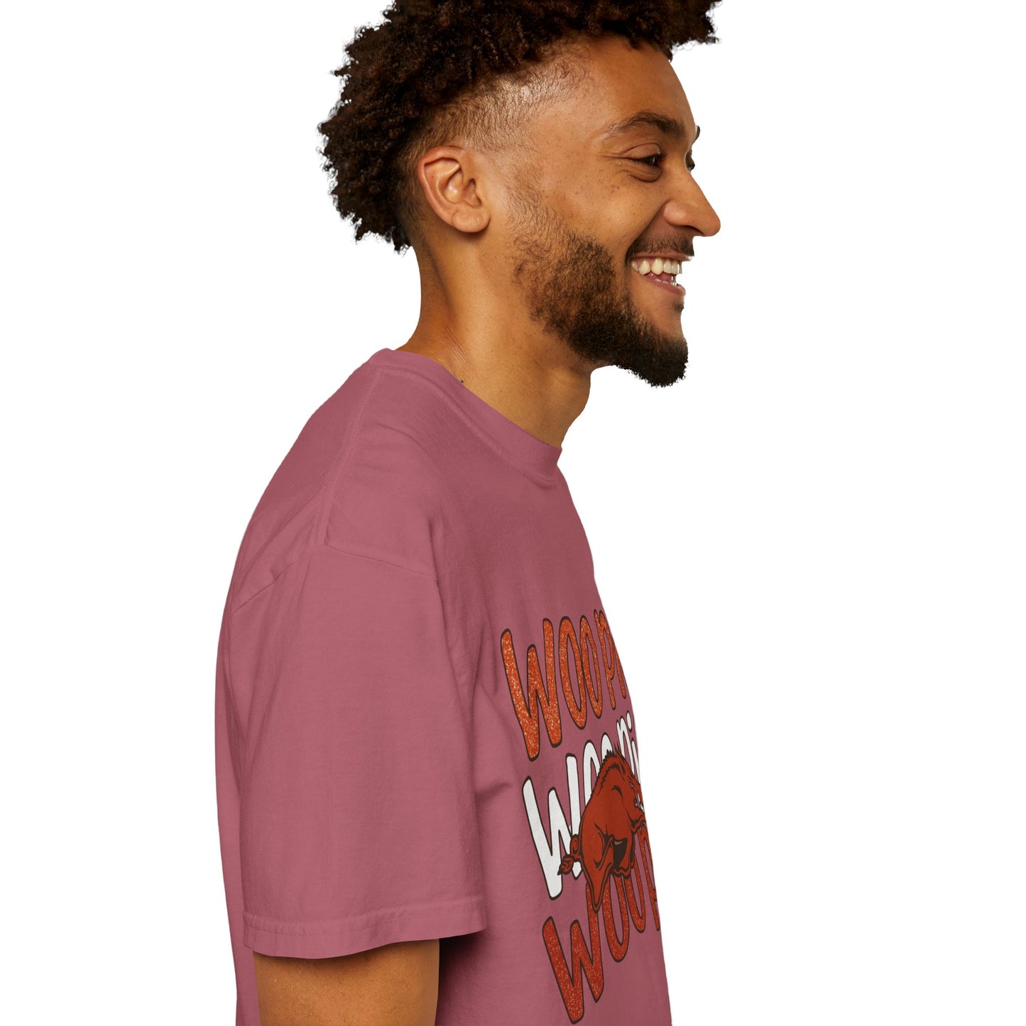 Woo Pig Garment-Dyed T-Shirt, Unisex Tee, Arkansas Pride Shirt, Casual Everyday Wear, College Game Day Tee, Fun Graphic Tee