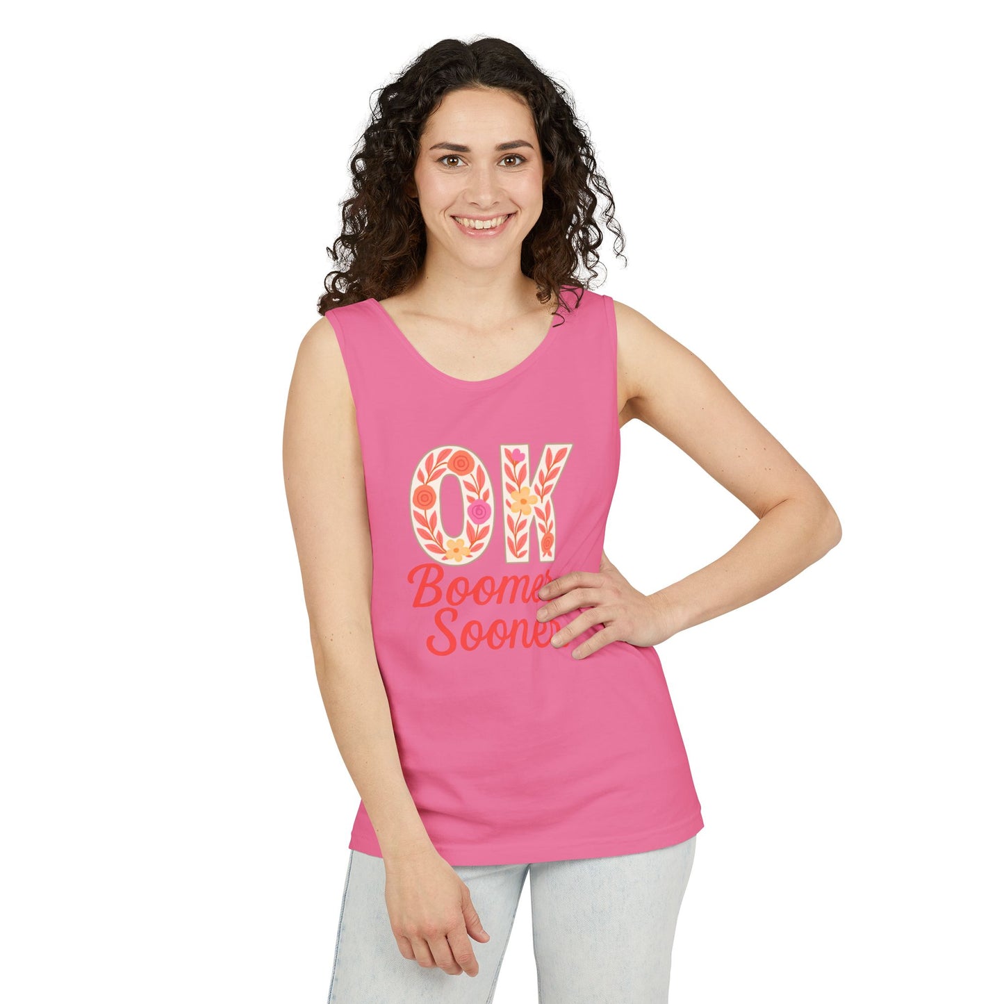 Oklahoma Comfort Colors Tank, Trendy Garment-Dyed Tank Top, OK Boomer Sooner, Casual Summer Wear, Gift for Graduates