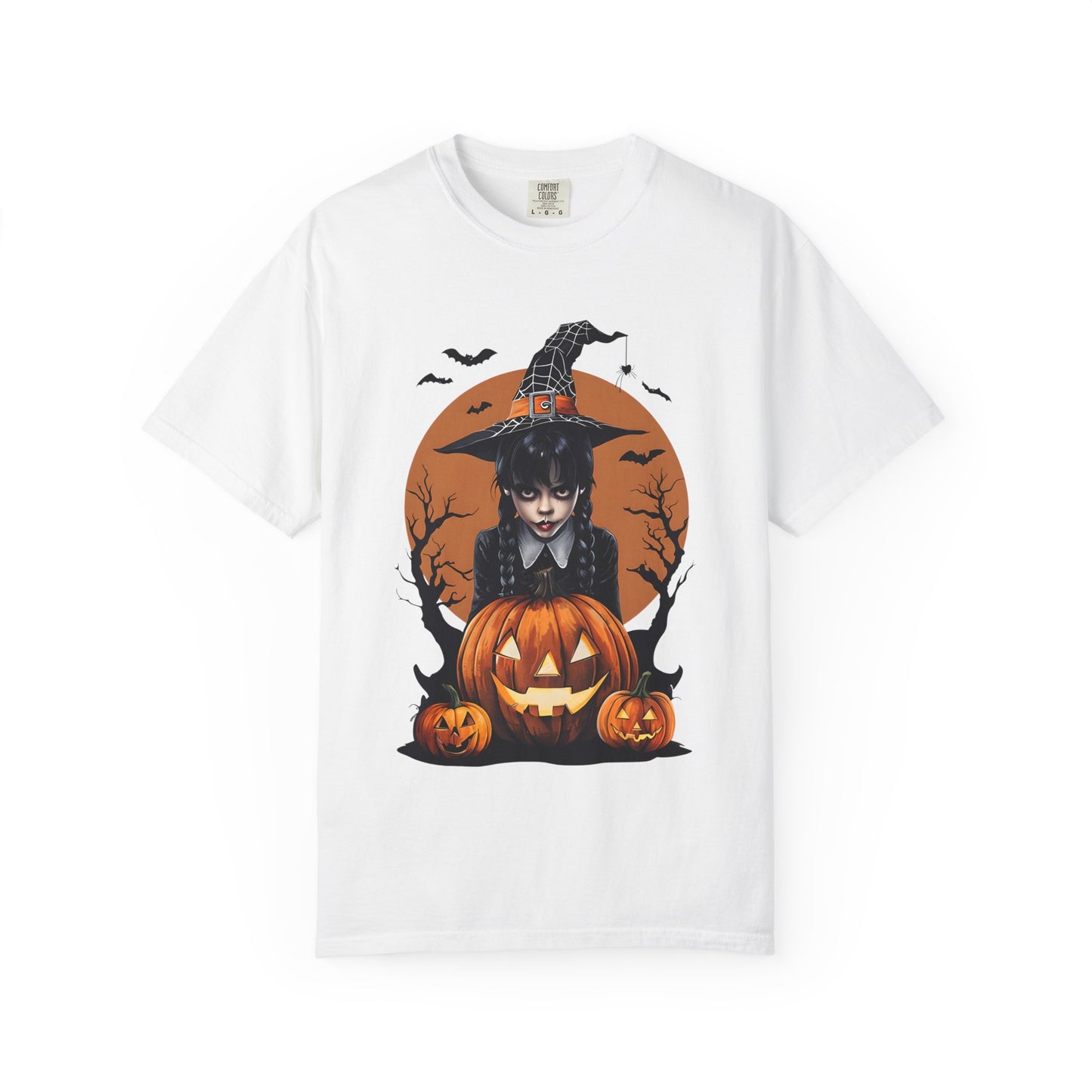 Halloween Witch Graphic Tee, Spooky Unisex T-Shirt, Pumpkin Halloween Costume, Fall Festive Apparel, Witchy Shirt for October
