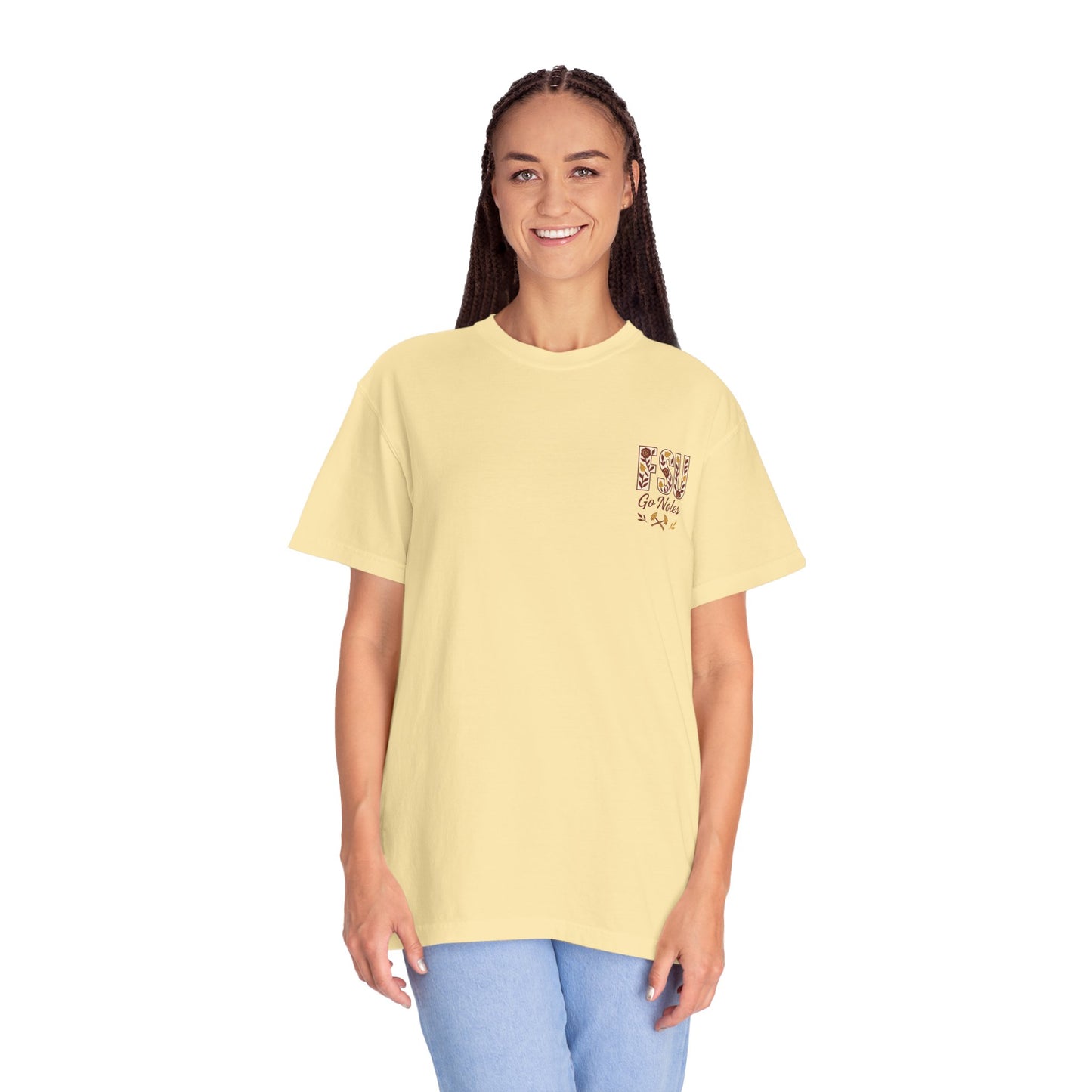 Tomahawk Nation T-Shirt, Unisex College Football Tees, Garment-Dyed Fan Apparel, Go Noles Spirit Wear, Game Day Outfit