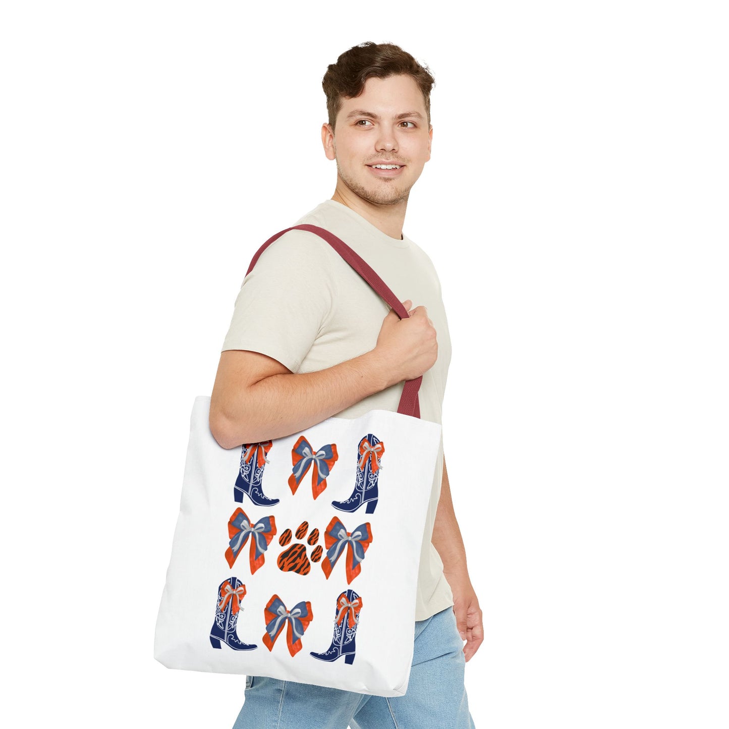 Au Tigers Spirit Tote Bag, Cute Accessories, Back to School, Gift for Sports Fans, Cheerleading Team Bag, war eagle, go tigers, auburn game day, auburn fan gift, graduation gift, auburn alumni