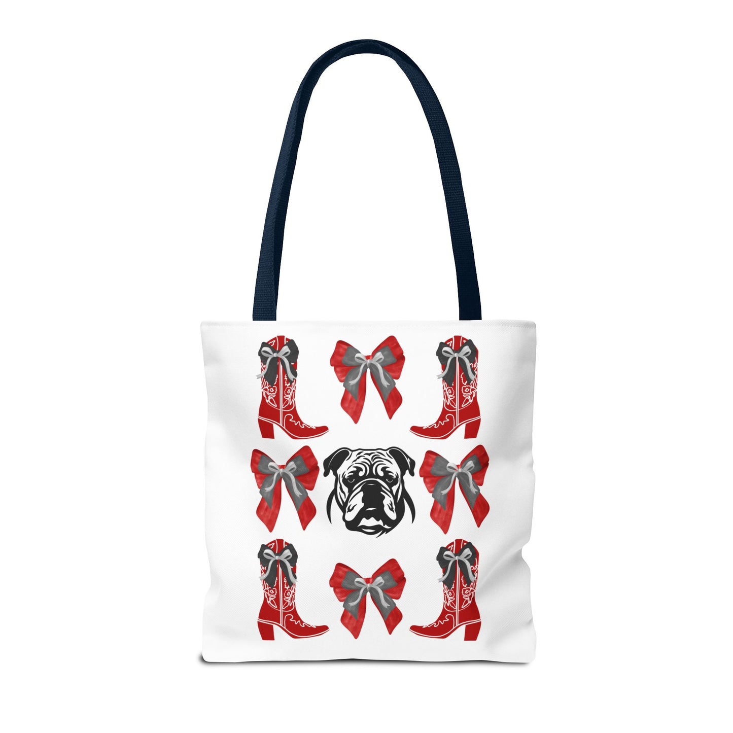 UGA Bulldogs Coquette Bow Tote Bag
