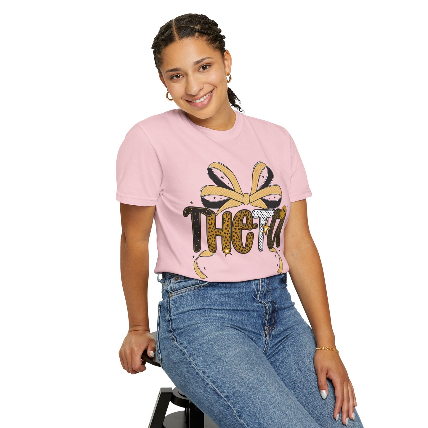 Theta Leopard Print Unisex T-shirt - Sisterhood Gift for Greek Life