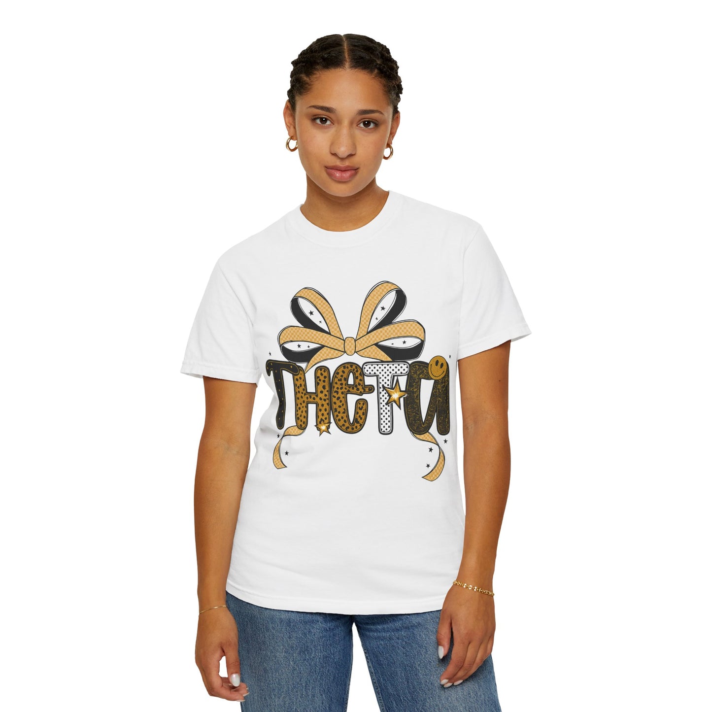 Theta Leopard Print Unisex T-shirt - Sisterhood Gift for Greek Life