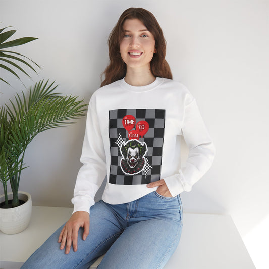 Horror Fan Crewneck Sweatshirt - Time To Float, Love It Or Leave It