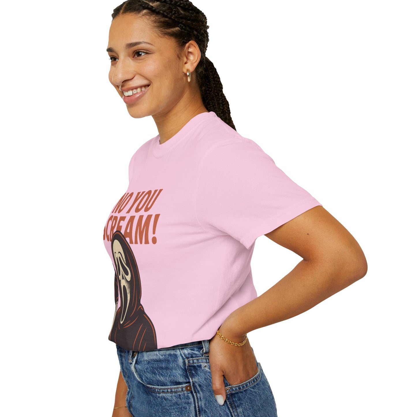 Unisex Horror-Themed T-shirt | Fun Scream Design for Halloween, Costume Parties, Movie Nights, Gift for Horror Fans