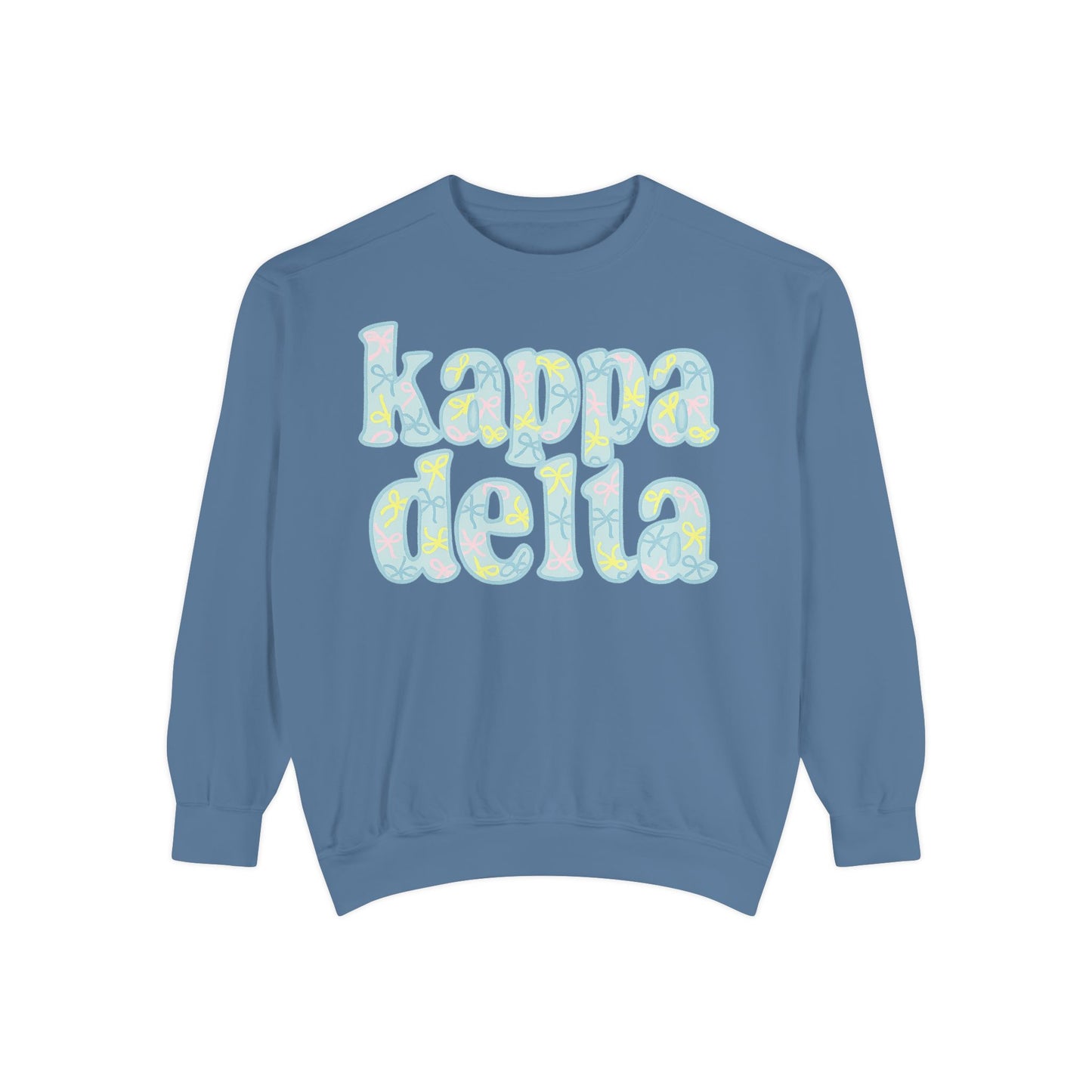 Sorority Sisters Cozy Sweatshirt - KaDelta Unisex Garment-Dyed