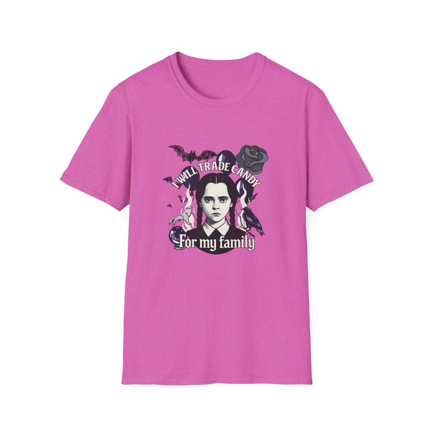Gothic Family Tribute Unisex Tee - Halloween Dark Aesthetic Apparel