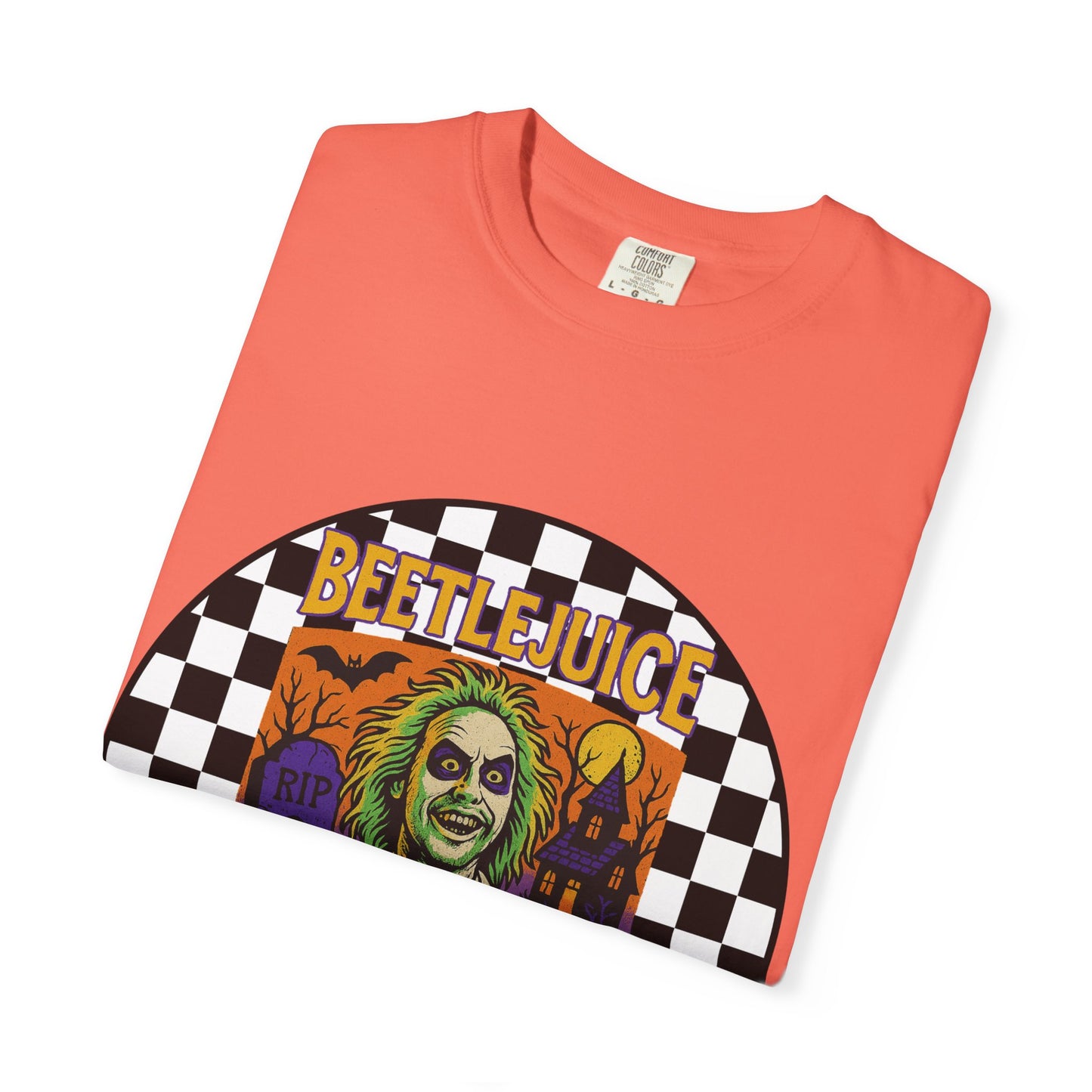 Beetlejuice Unisex T-shirt, Spooky Graphic Tee, Halloween Costume Shirt, Movie Fan Apparel, Eerie Clothing Gift