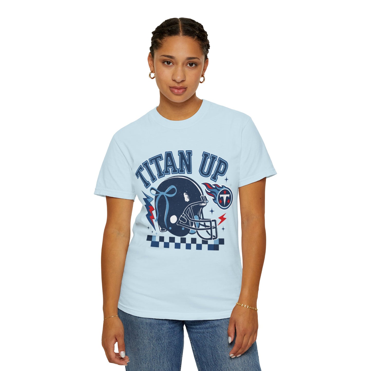 titan up tennessee Unisex Football Tee, Titan Up Shirt for Game Day, Casual Sportswear, Tailgating Apparel, Gift for Fans, Team Spirit Top