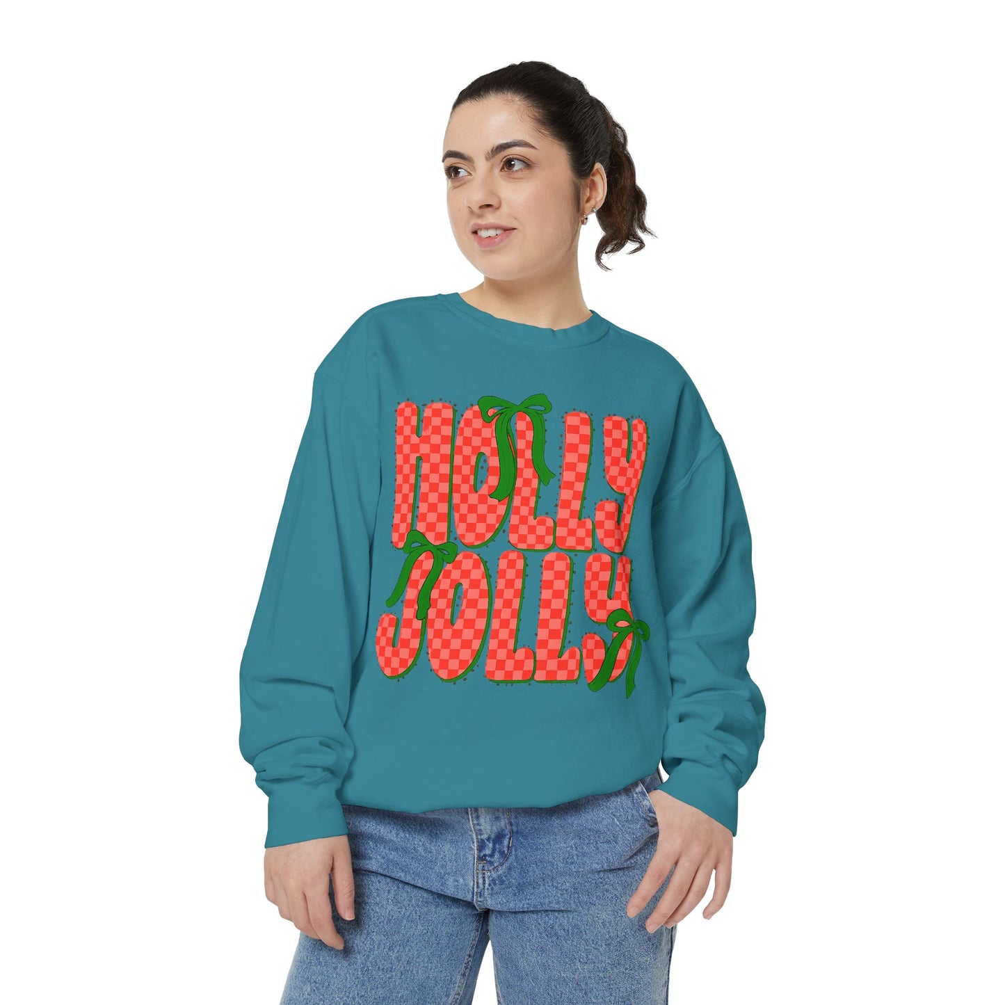 Holly Jolly Sweatshirt — Festive Christmas Holiday Pullover