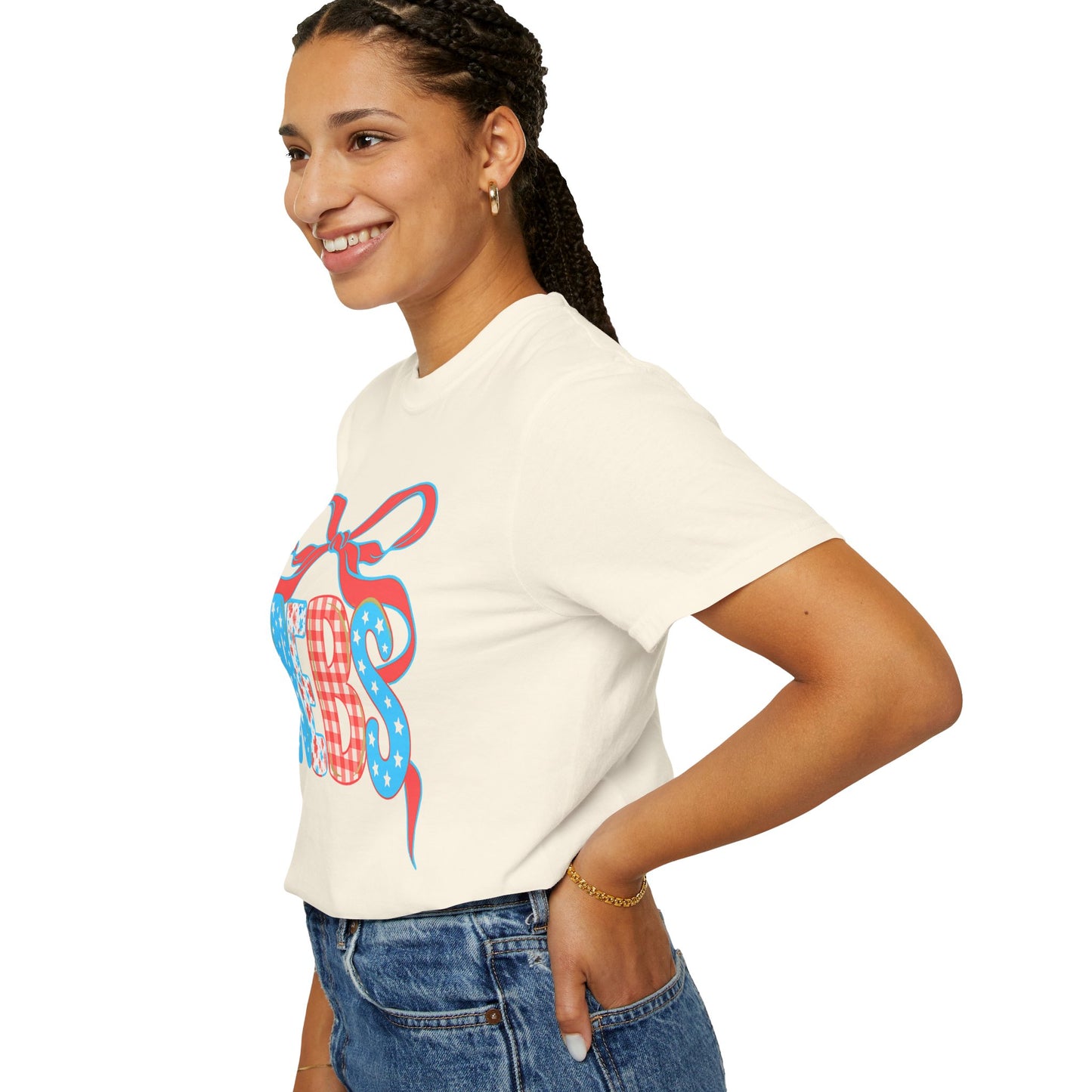 MS Rebs Floral Patriotic T-Shirt