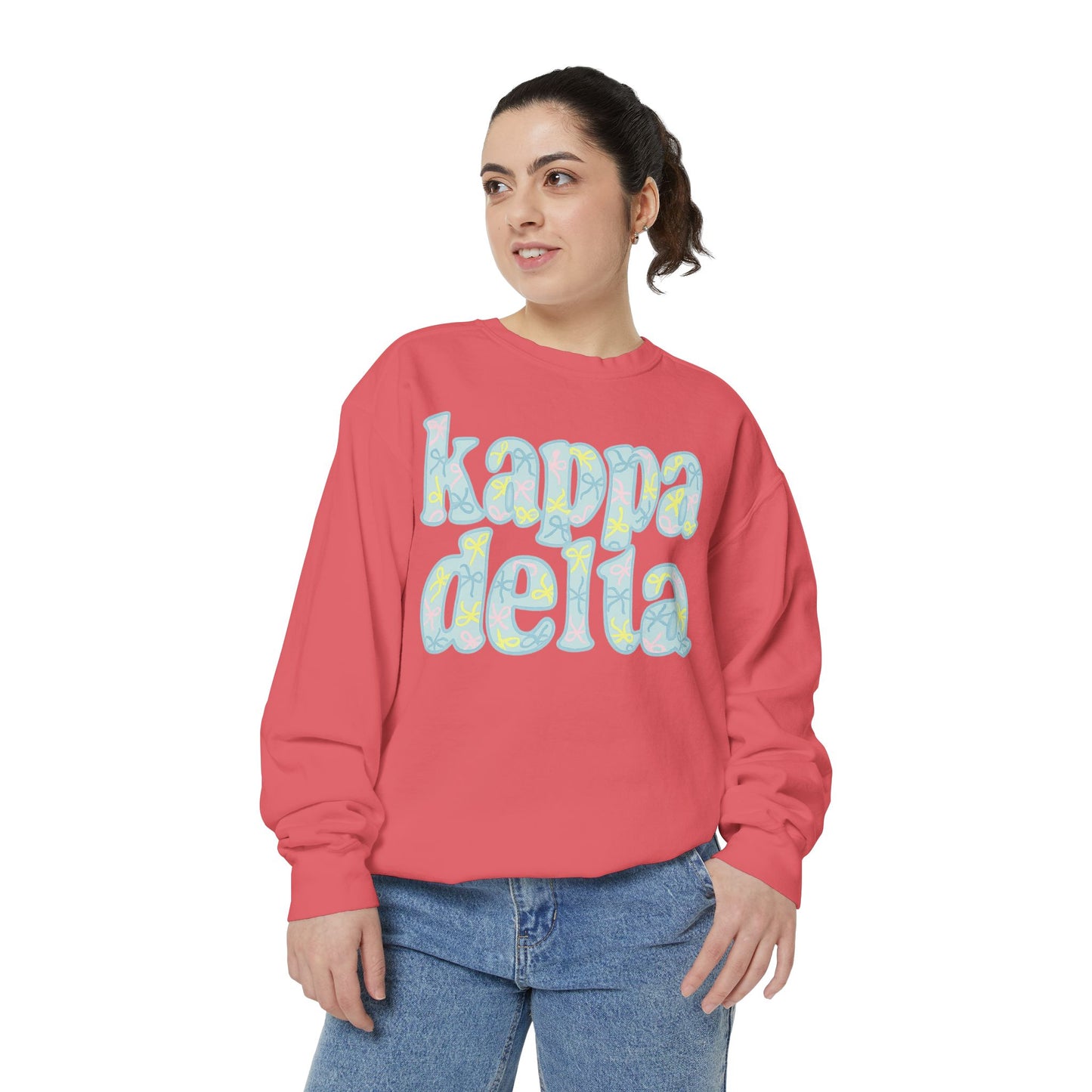 Sorority Sisters Cozy Sweatshirt - KaDelta Unisex Garment-Dyed