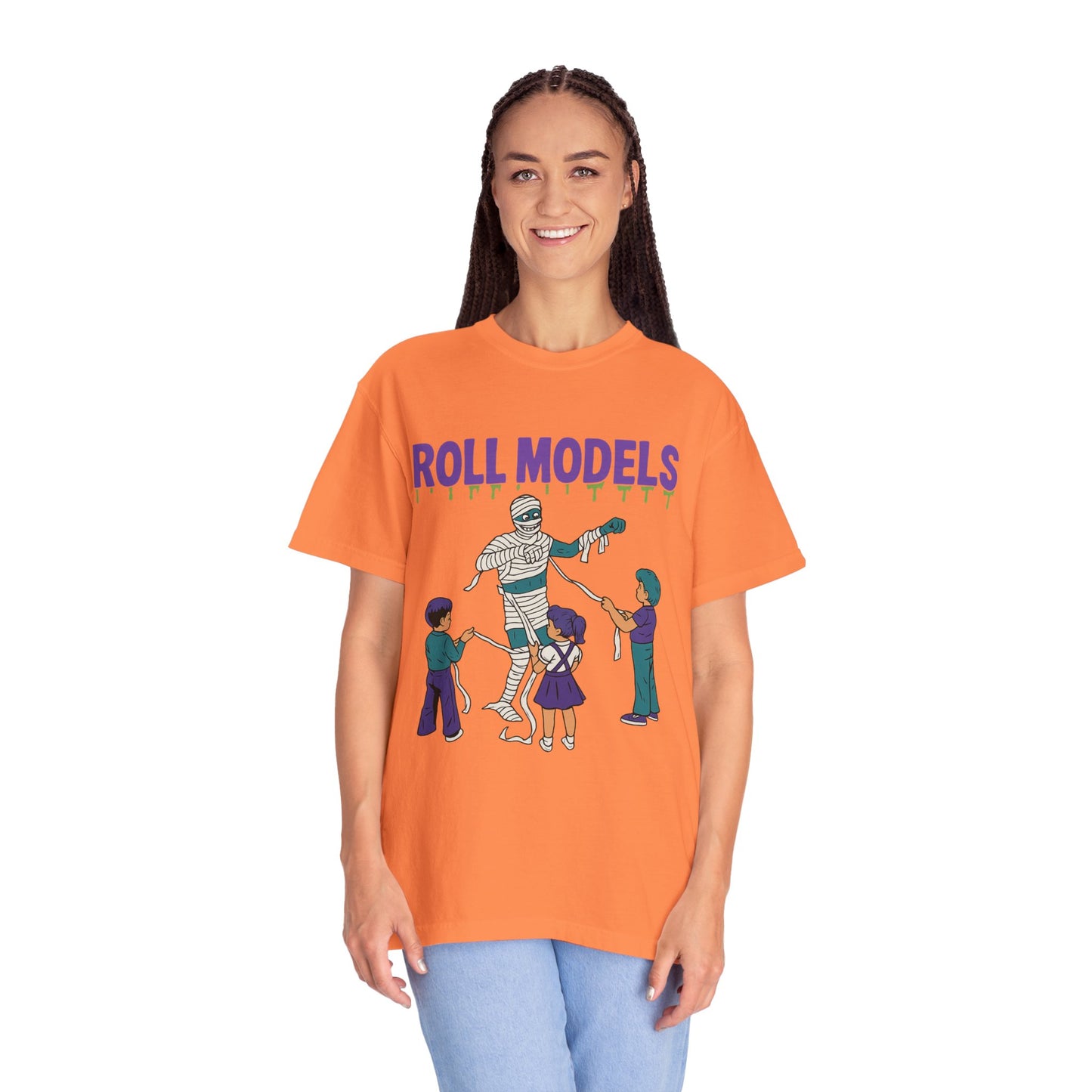 Mummy Roll Models T-Shirt, Cute Halloween Shirt, Kids Costume Tee, Family Fun Outfit, Retro Graphic Top, Vintage Style Tee