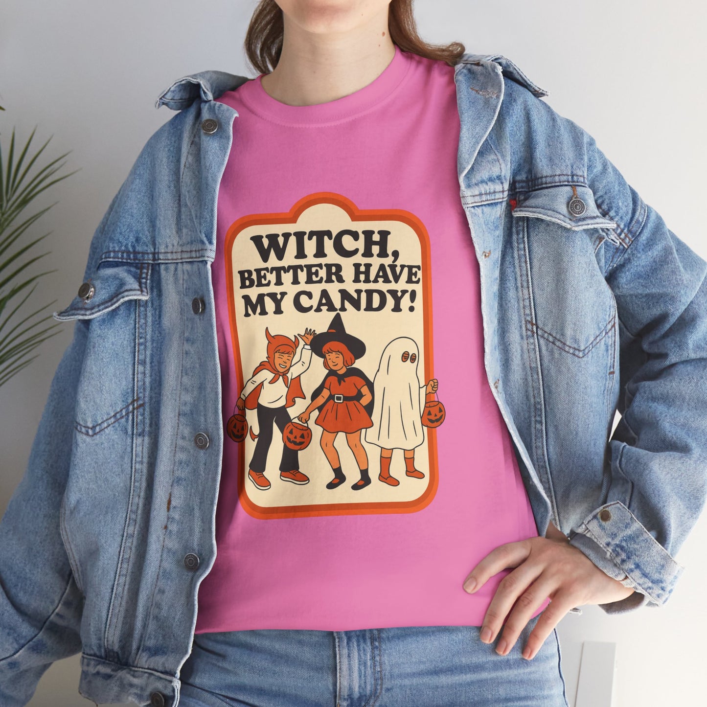 Halloween Witch Candy Tee - Unisex Cotton Shirt