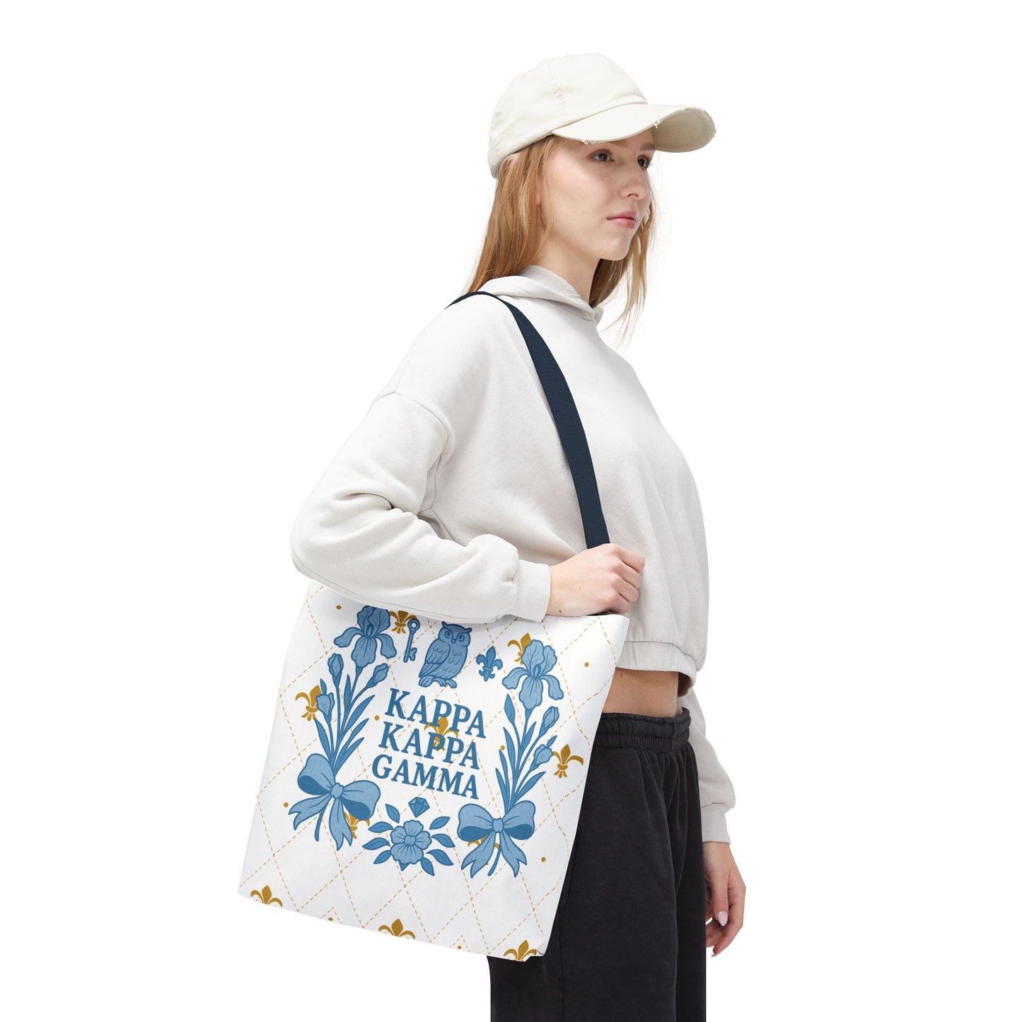 Floral KKG Sorority Tote Bag | College Student Gift, Event Tote