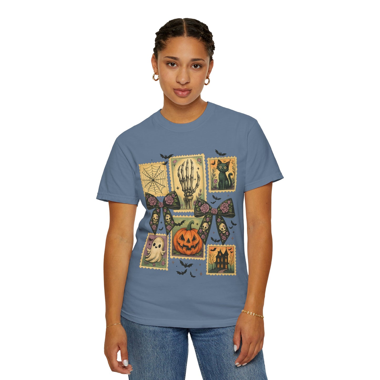 Halloween-Themed Unisex T-Shirt - Spooky Vibes for Fall Celebrations, Ghost Lovers Gift, Costume Party Essential, Cozy Autumn Tee
