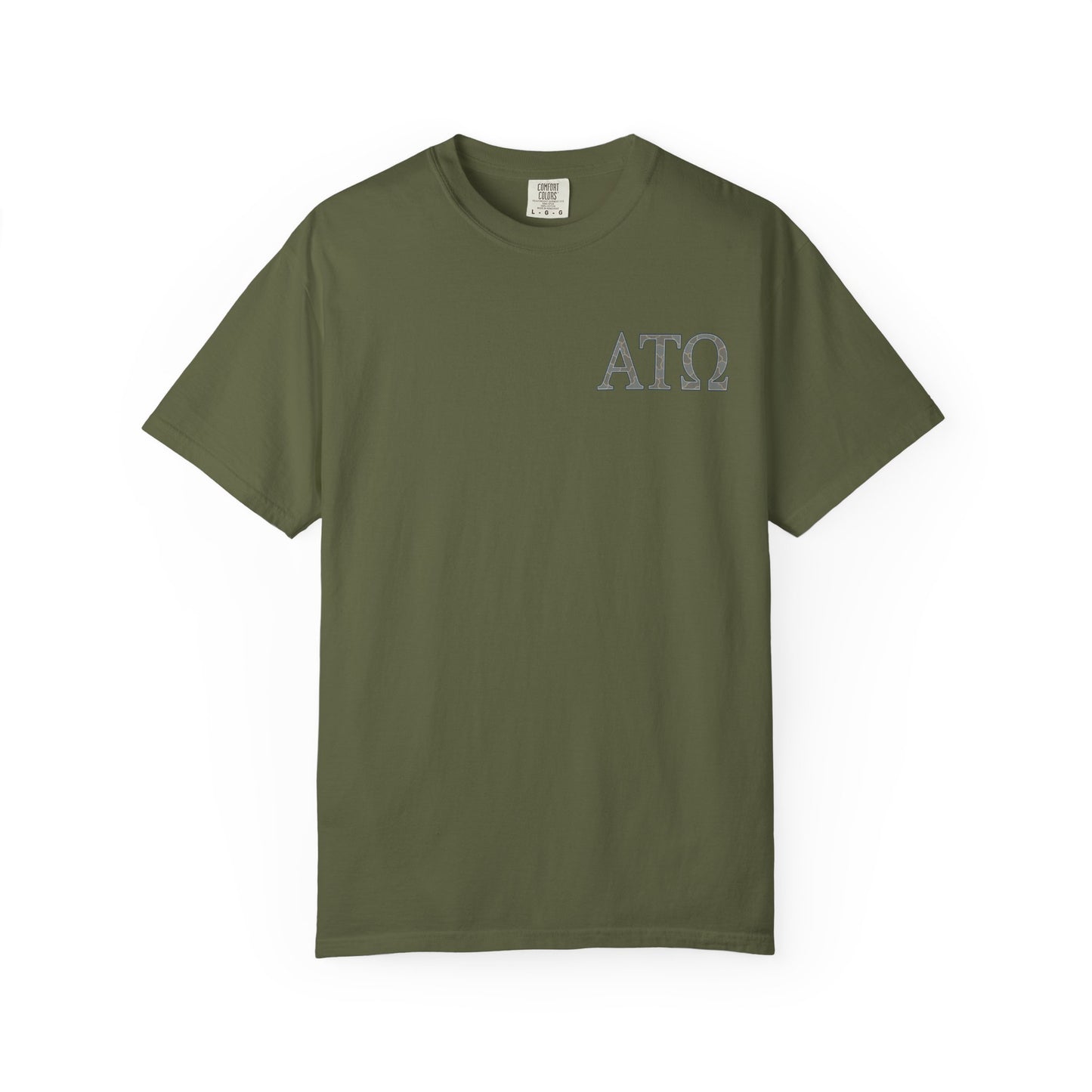 AlphaTauOmega Garment-Dyed T-shirt | Unisex Casual Tee for Fraternity Events, Gifts, College Life, Brotherhood, Greek Life