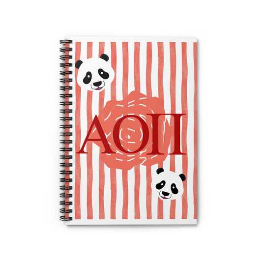 AOPi Sorority Spiral Notebook