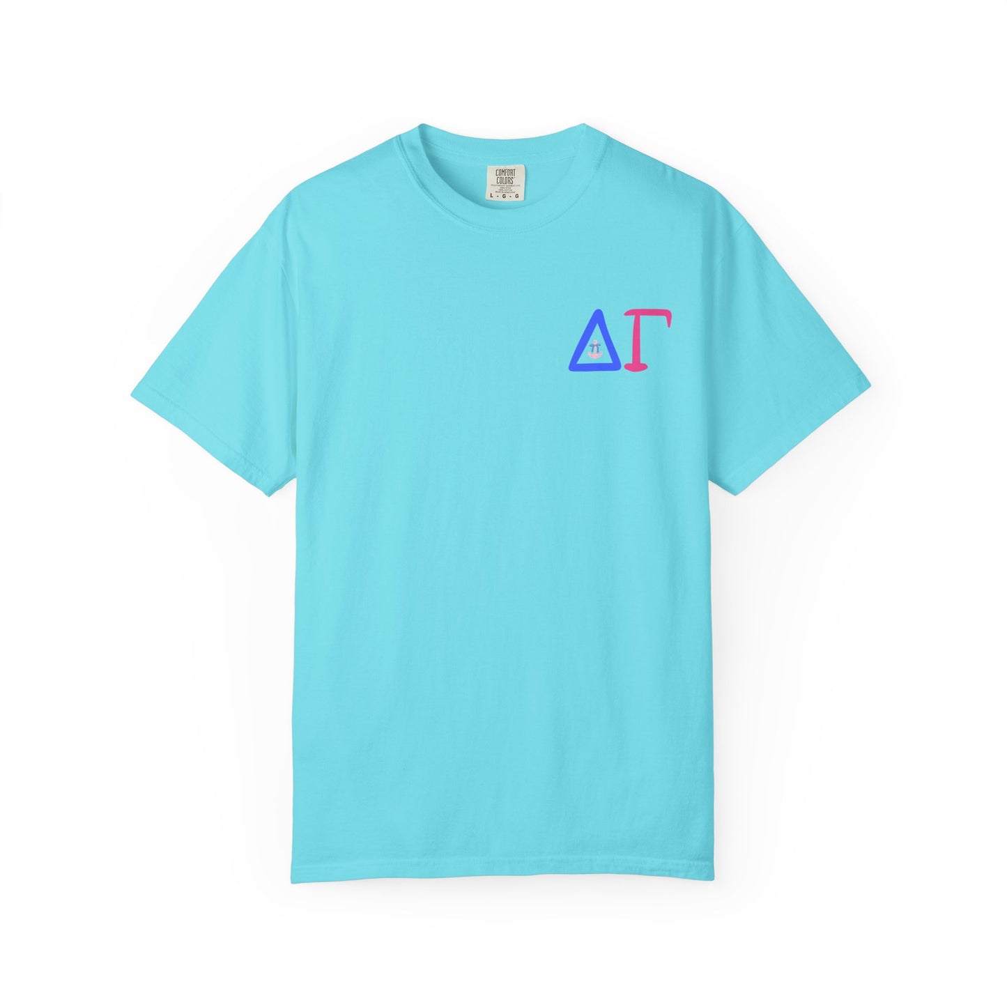 Delta Gamma Unisex Garment-Dyed T-Shirt, Sorority Pride Shirt, Nautical Design Tee, Perfect for Recruitment and Celebrations, Gift Idea