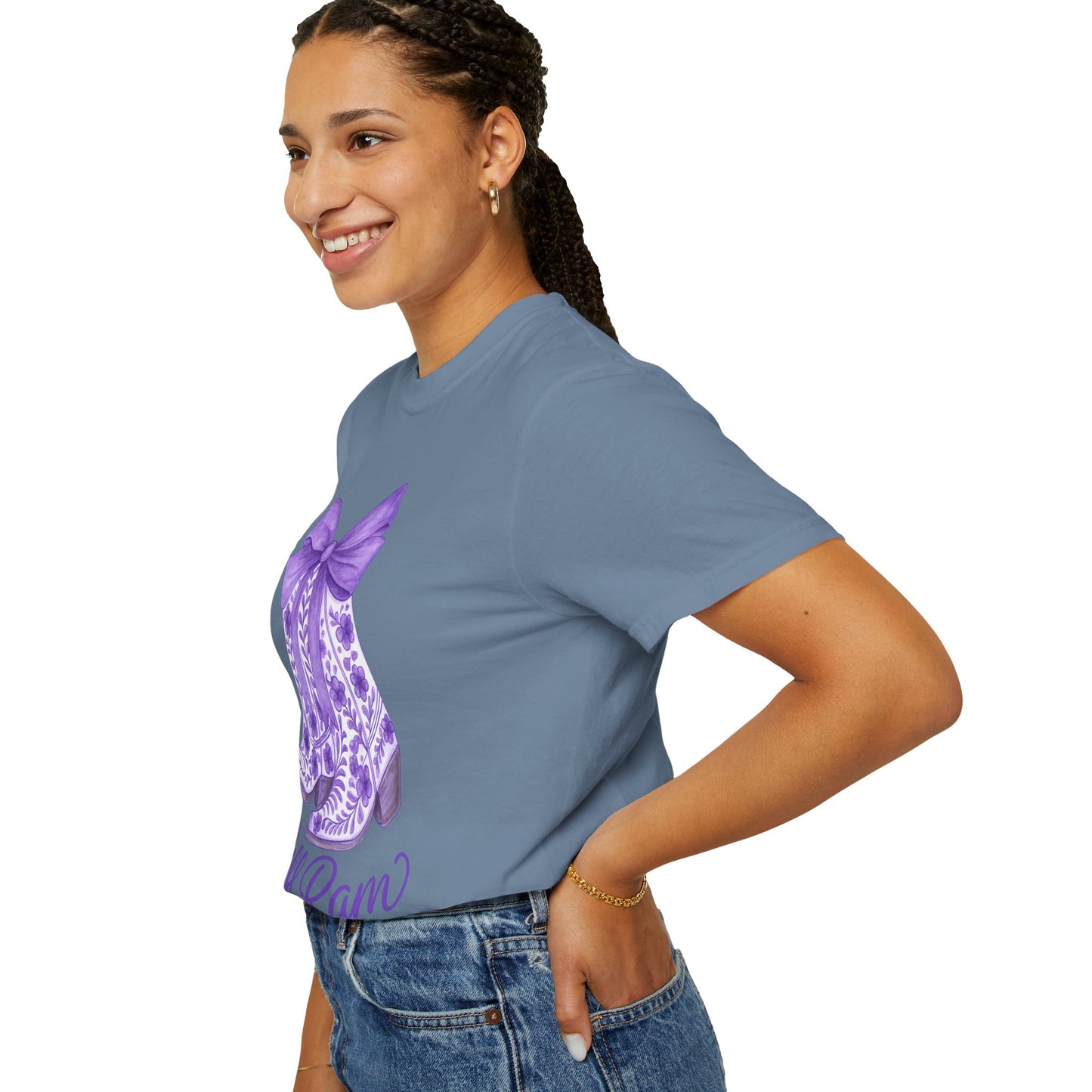Purple Cowboy Boots T-Shirt | Western Style Tee, Festival Wear, Country Music Shirt, Gift for Horse Lovers, Casual Chic