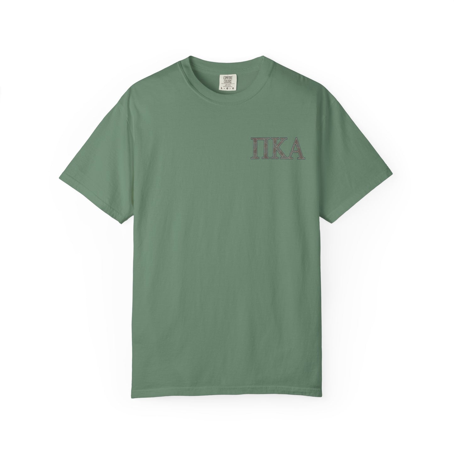 PiKappaAlpha Camouflage T-Shirt | Unisex Garment-Dyed Tee | Casual Wear, Greek Life Apparel, College Gifts, Brotherhood Shirt, Event [...]