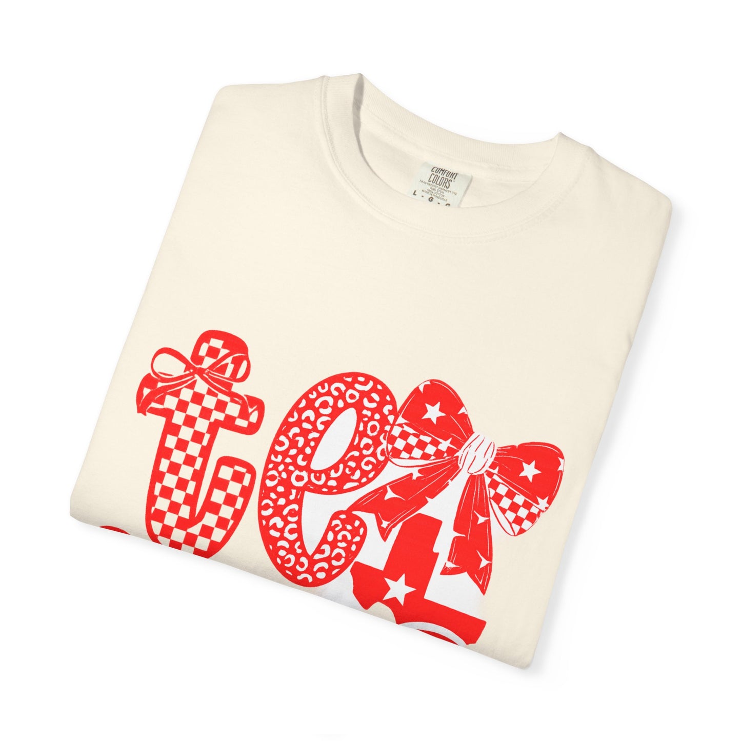 RAIDER Cheer Unisex Garment-Dyed T-shirt | Fun Summer Wear, Texas Pride, State Fair Outfit, Gift for Texans, Casual Daily Tee