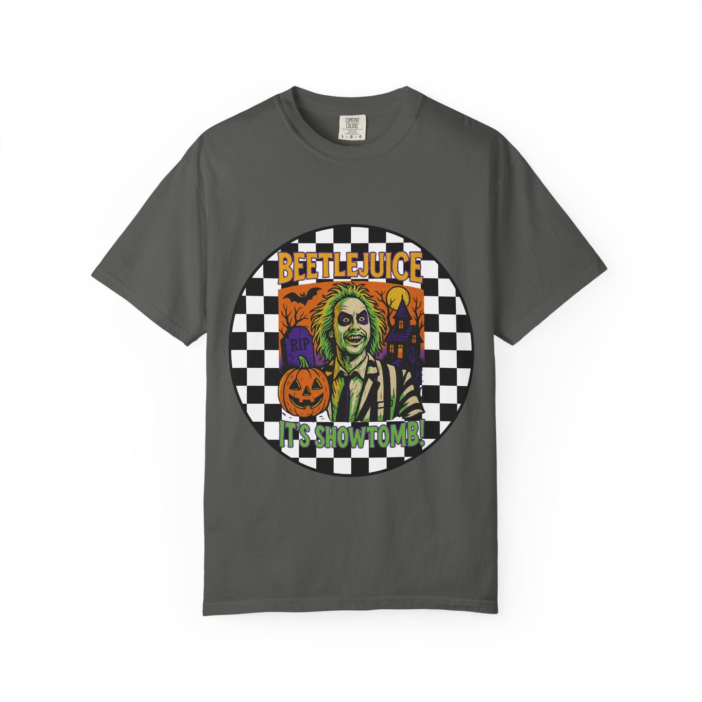Beetlejuice Unisex T-shirt, Spooky Graphic Tee, Halloween Costume Shirt, Movie Fan Apparel, Eerie Clothing Gift