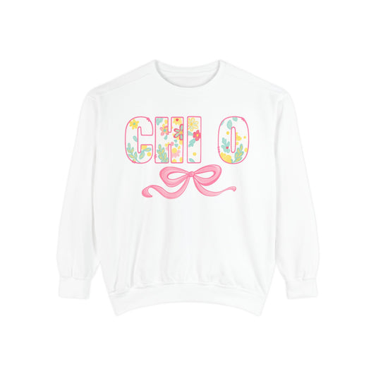Colorful Floral Chill O Unisex Sweatshirt | Spring Fashion, Gift for Her