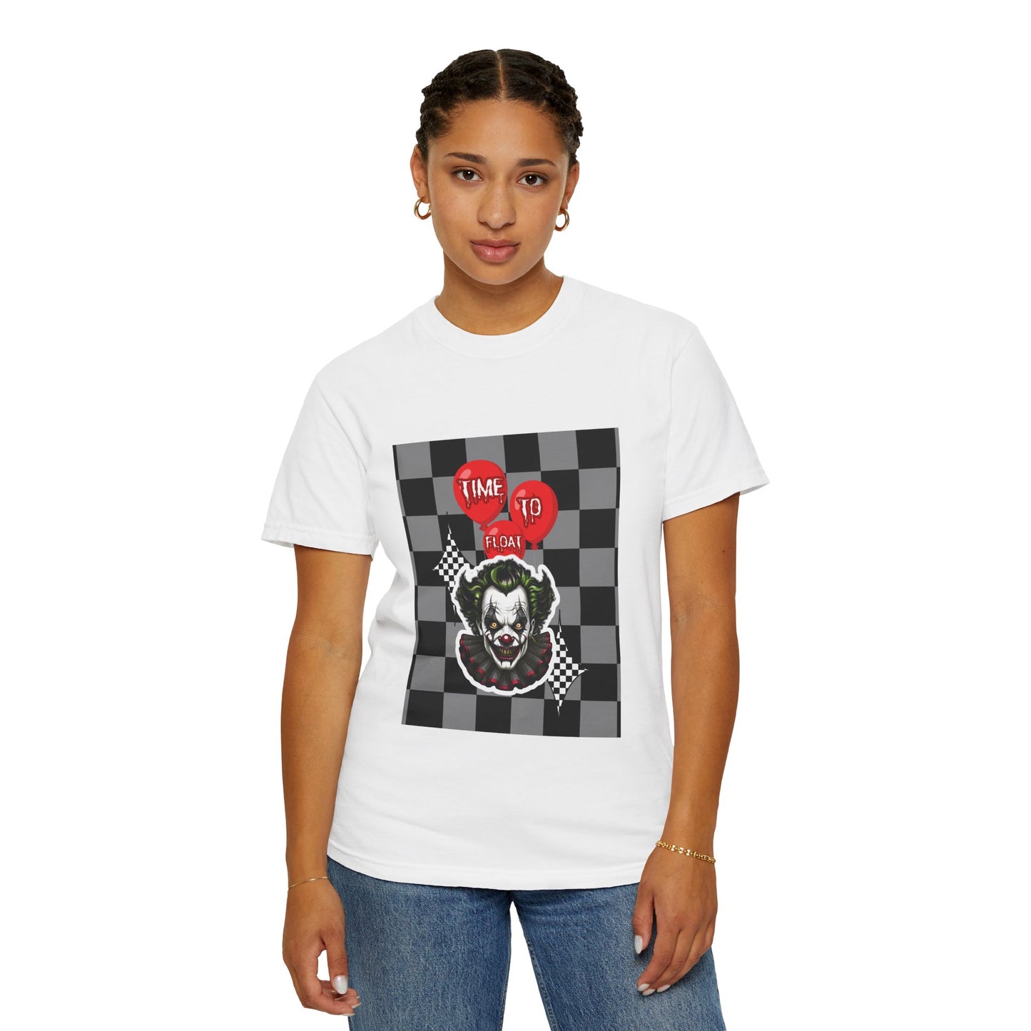 Creepy Clown Graphic T-Shirt, Halloween Costume Tee, Unisex Horror Shirt, Fun Gift for Fans, Graphic Novelty Wear, Casual Outfit