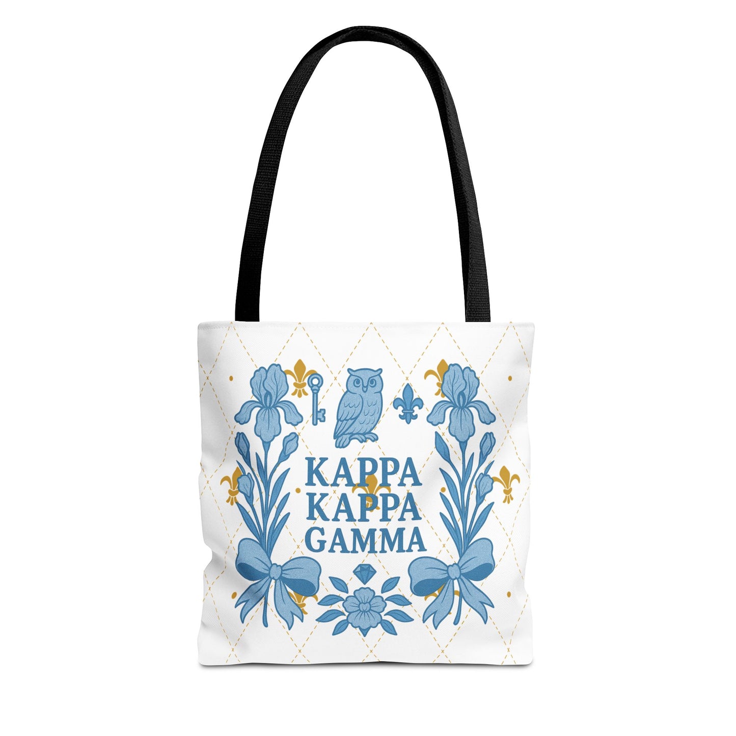 Floral KKG Sorority Tote Bag | College Student Gift, Event Tote