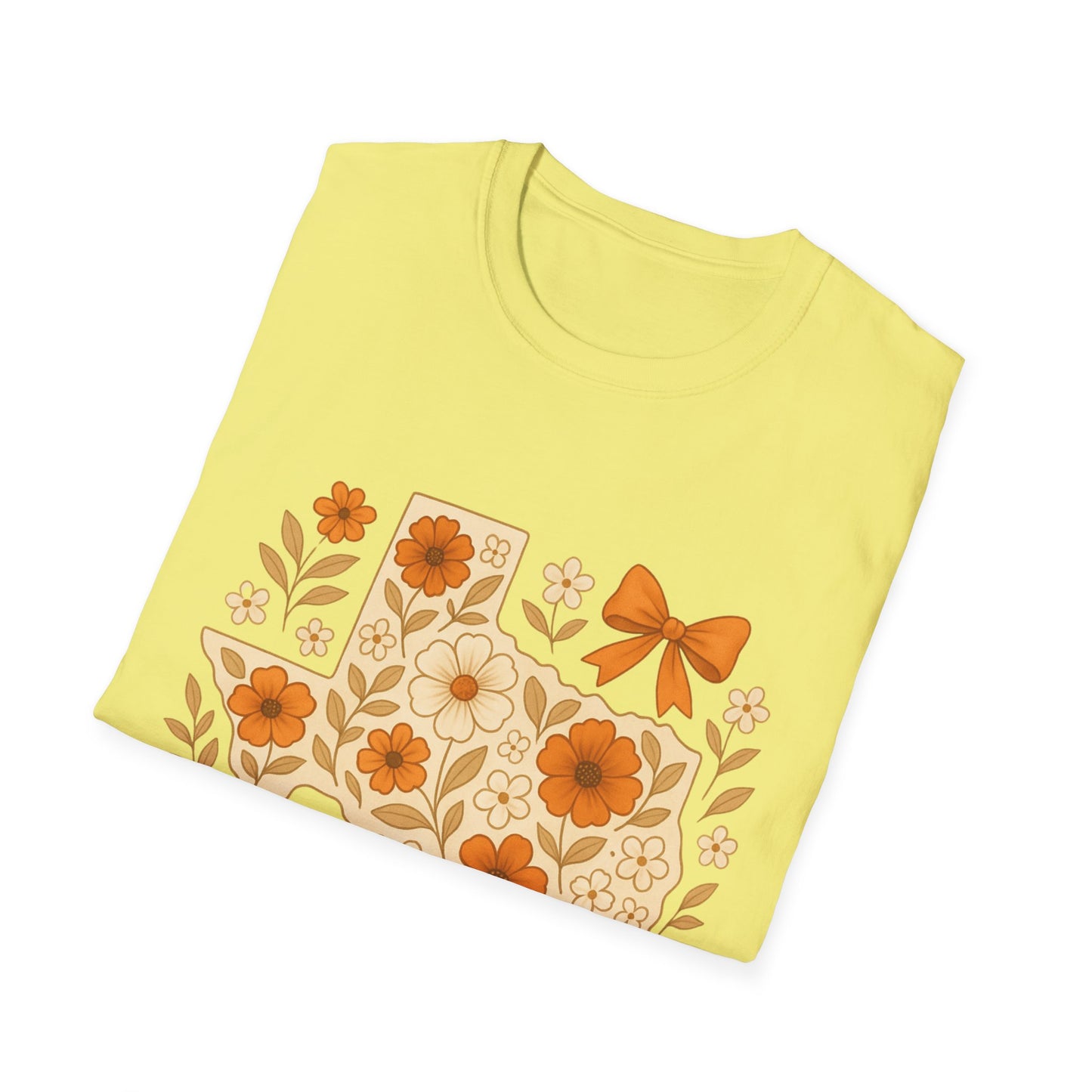 Texas Floral Unisex T-Shirt, Gift for Texans, Spring & Summer Wear, Festival Attire, Southern Charm Shirt