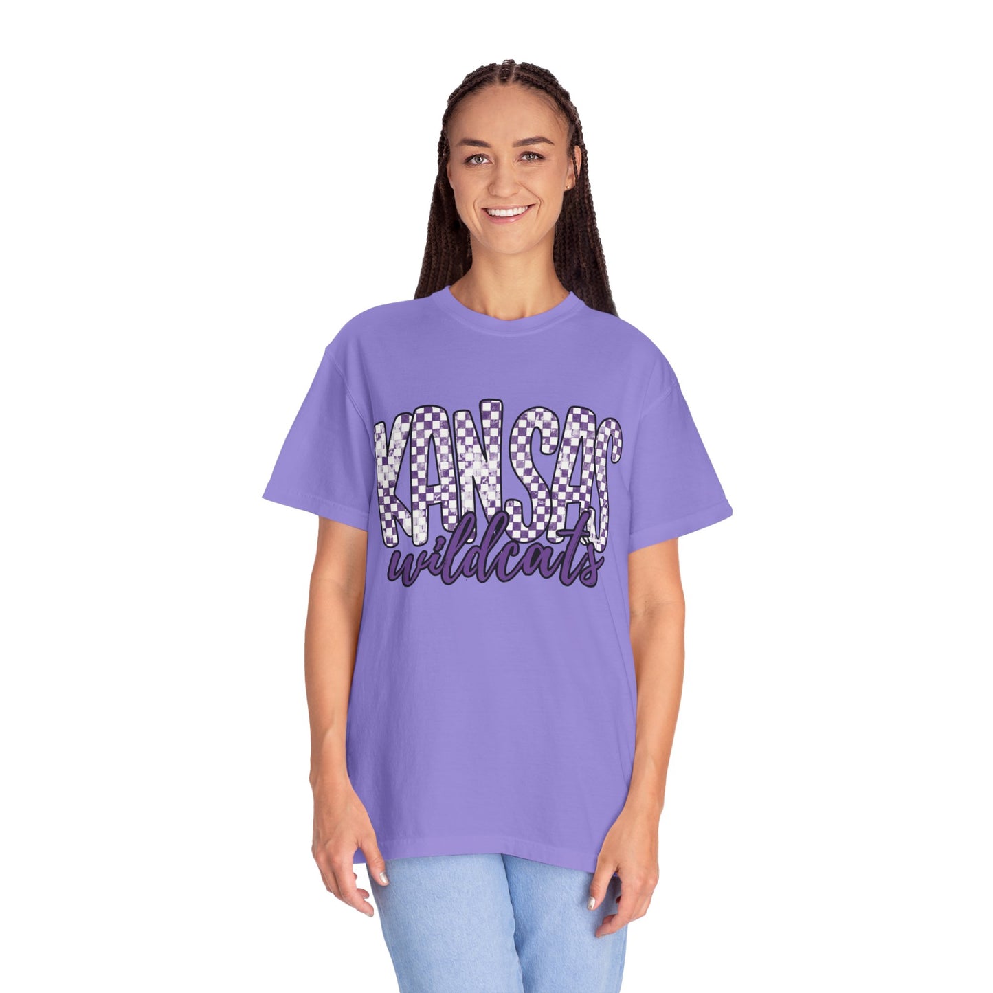 Kansas Wildcats Garment-Dyed T-Shirt | Unisex College Apparel