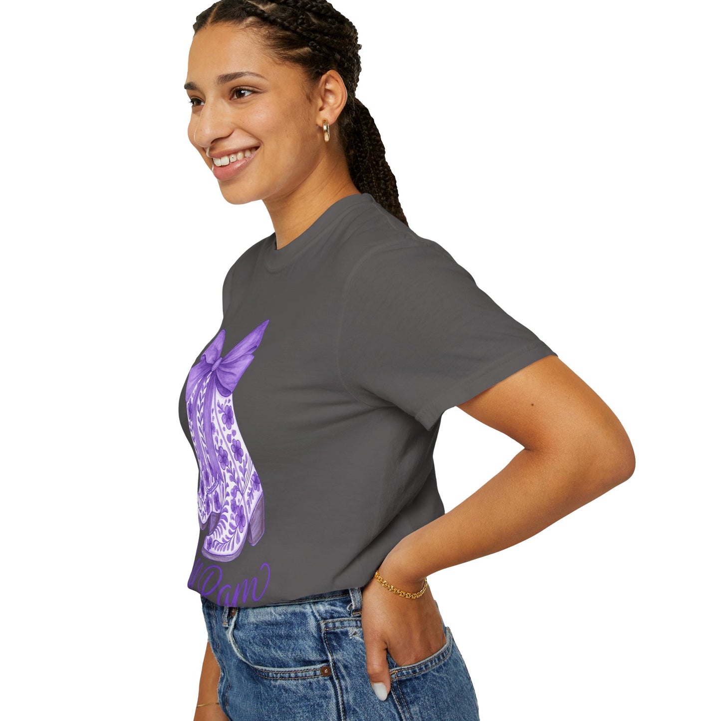 Purple Cowboy Boots T-Shirt | Western Style Tee, Festival Wear, Country Music Shirt, Gift for Horse Lovers, Casual Chic