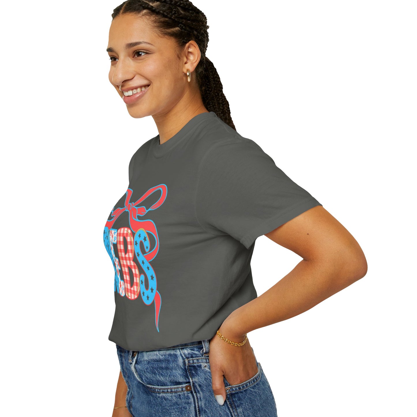 MS Rebs Floral Patriotic T-Shirt