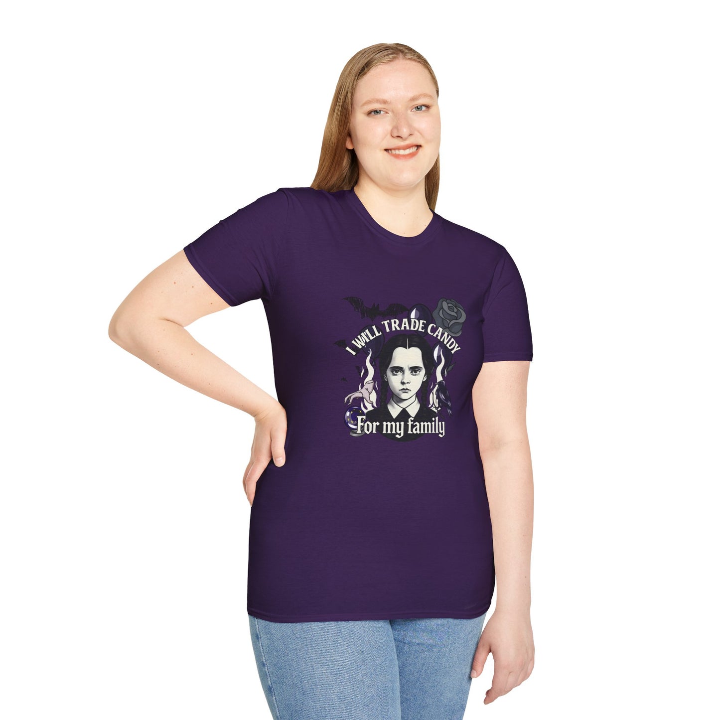 Gothic Family Tribute Unisex Tee - Halloween Dark Aesthetic Apparel