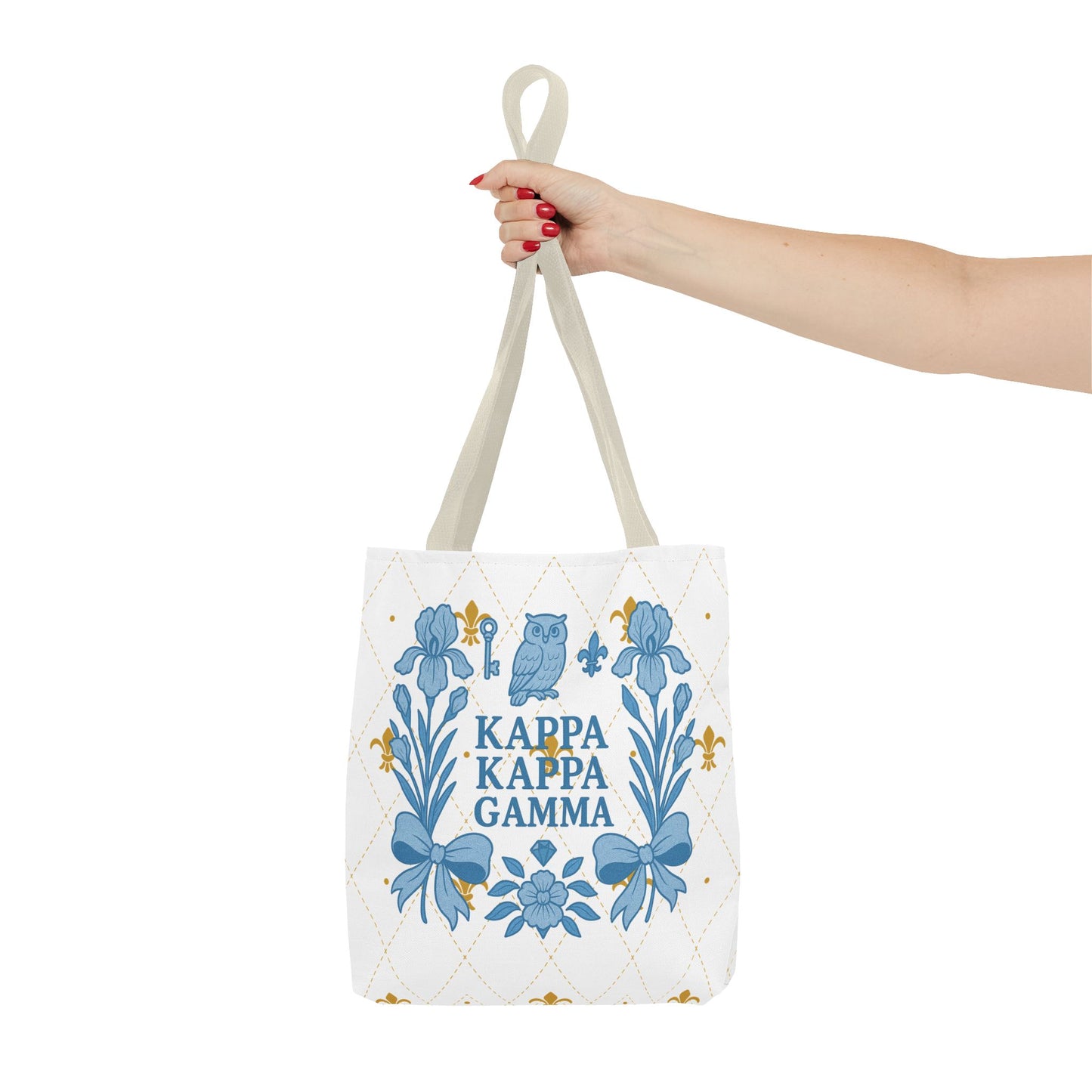 Floral KKG Sorority Tote Bag | College Student Gift, Event Tote