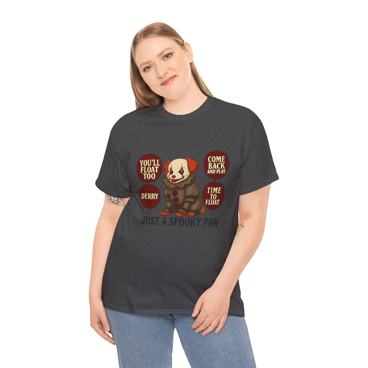 Spooky Dog Tee Clown Pup Pennywise