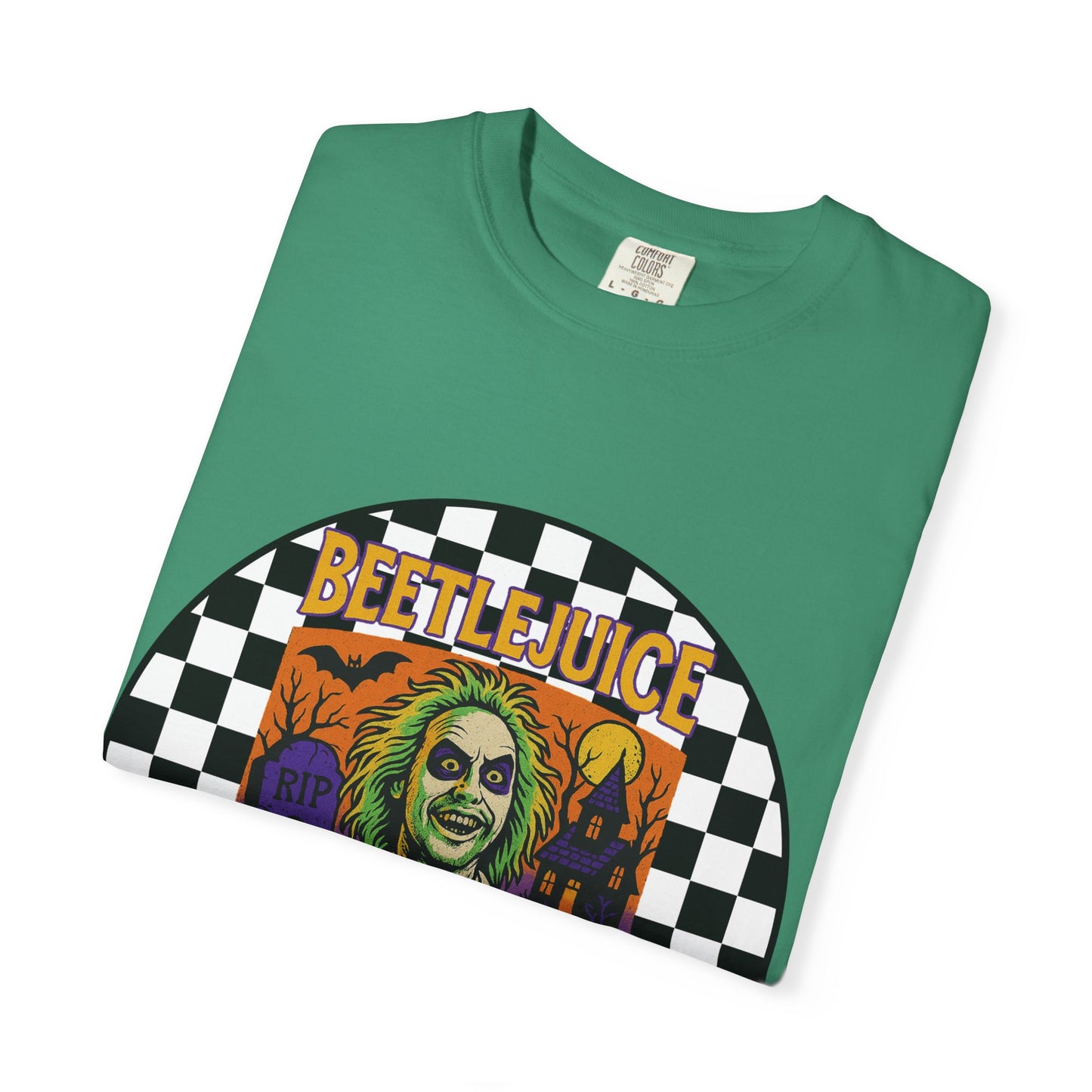 Beetlejuice Unisex T-shirt, Spooky Graphic Tee, Halloween Costume Shirt, Movie Fan Apparel, Eerie Clothing Gift