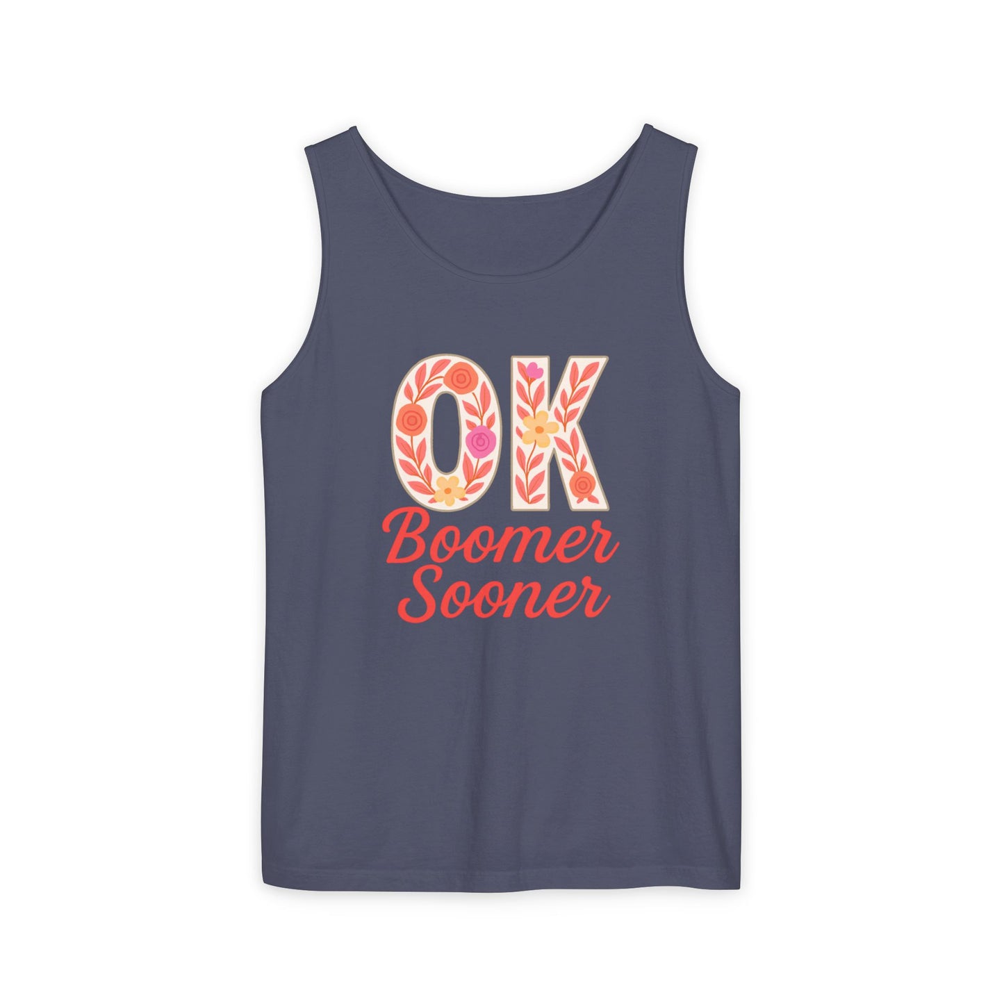 Oklahoma Comfort Colors Tank, Trendy Garment-Dyed Tank Top, OK Boomer Sooner, Casual Summer Wear, Gift for Graduates