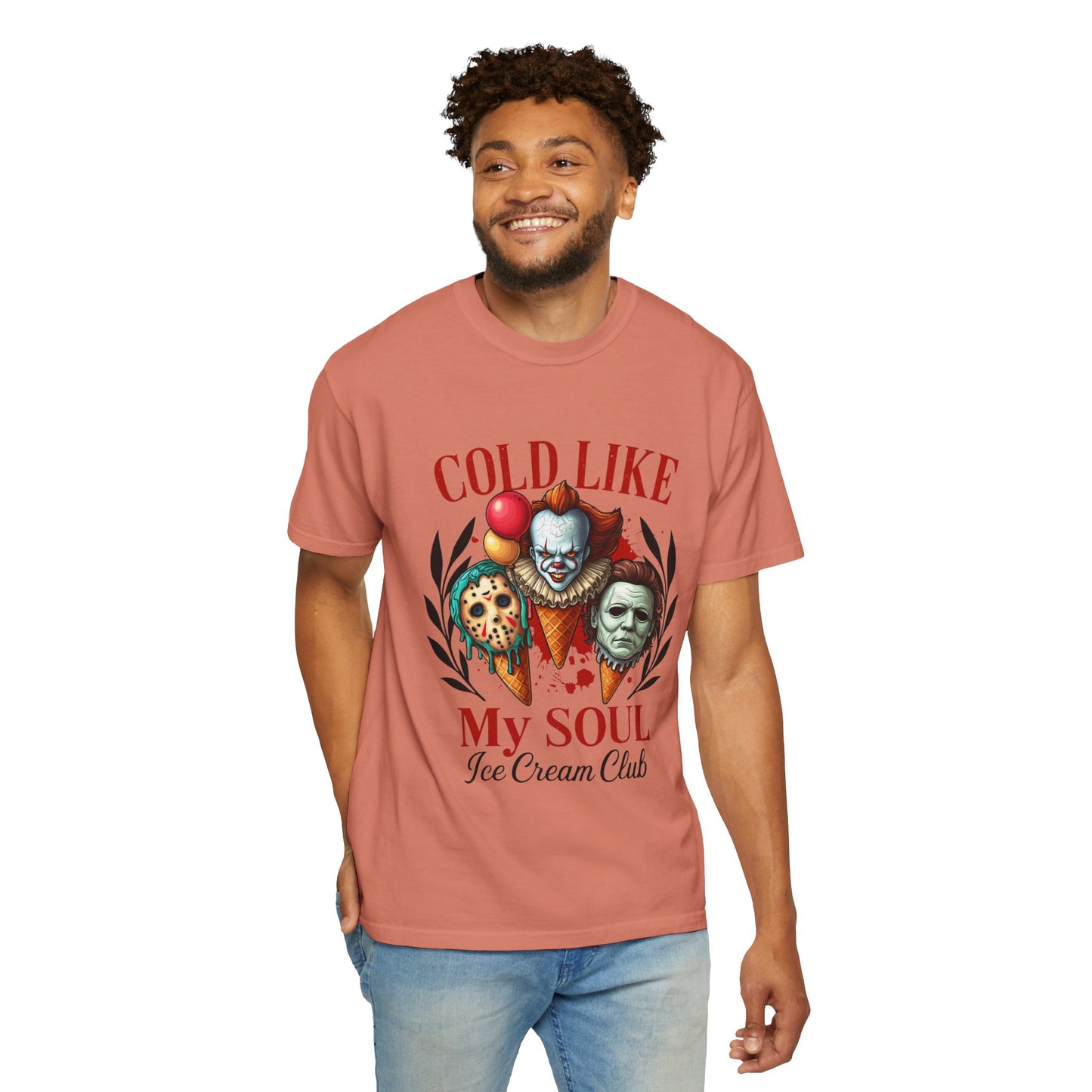 Chilling Soul T-Shirt, Vintage Horror Tee, Unisex Graphic Shirt, Ice Cream Lovers Gift, Fun Movie Merch