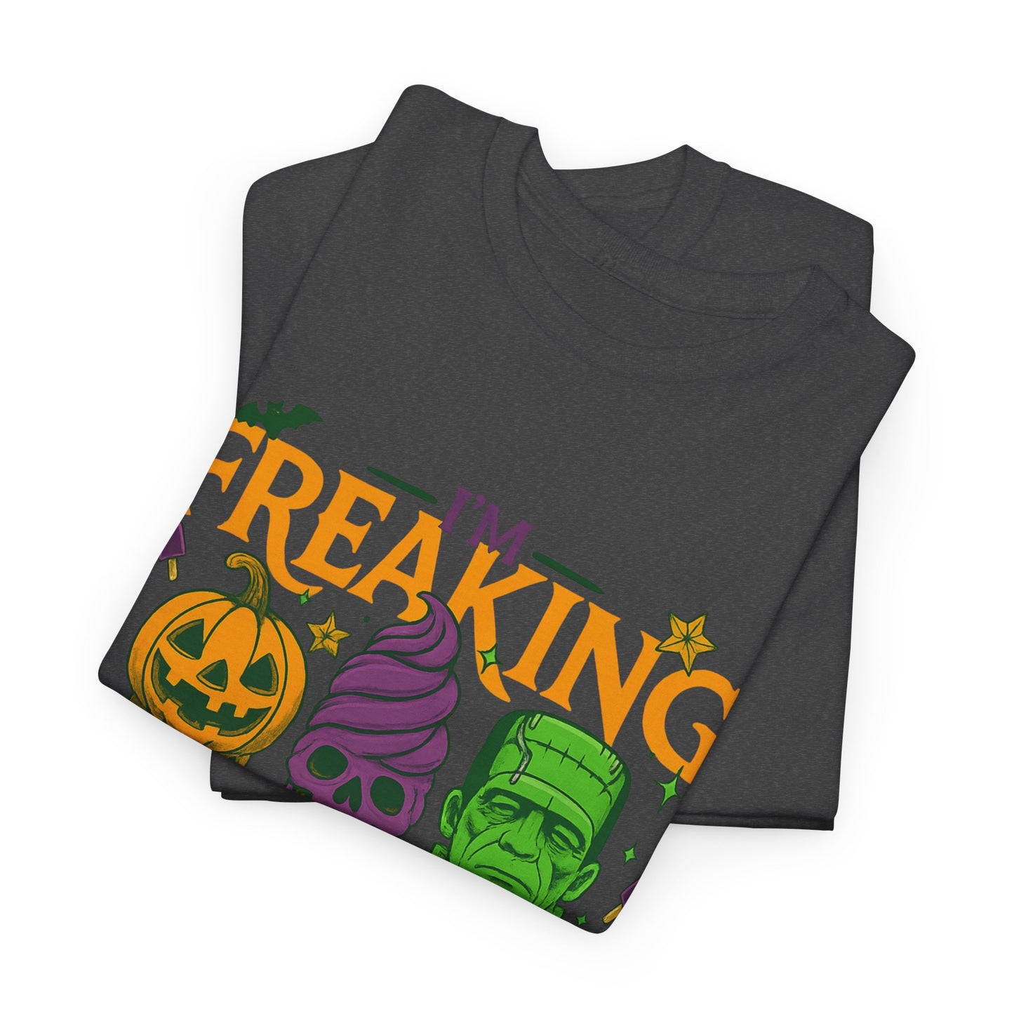 Halloween Unisex Heavy Cotton Tee, Fun Fall Shirt, Halloween Costume Top, Spooky Party Tee, Trick or Treat Apparel