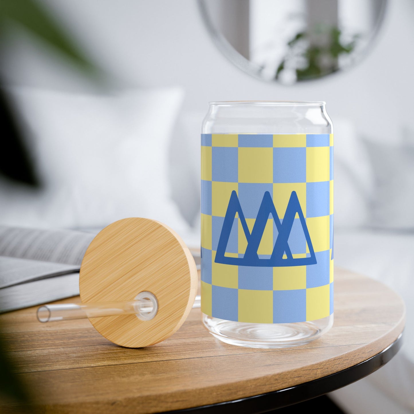 DDD Stylish Sipper Glass - Cute Drinkware for Summer, Kitchen Decor, Gift for Her, Eco-Friendly, Party Use, Picnic Essentials